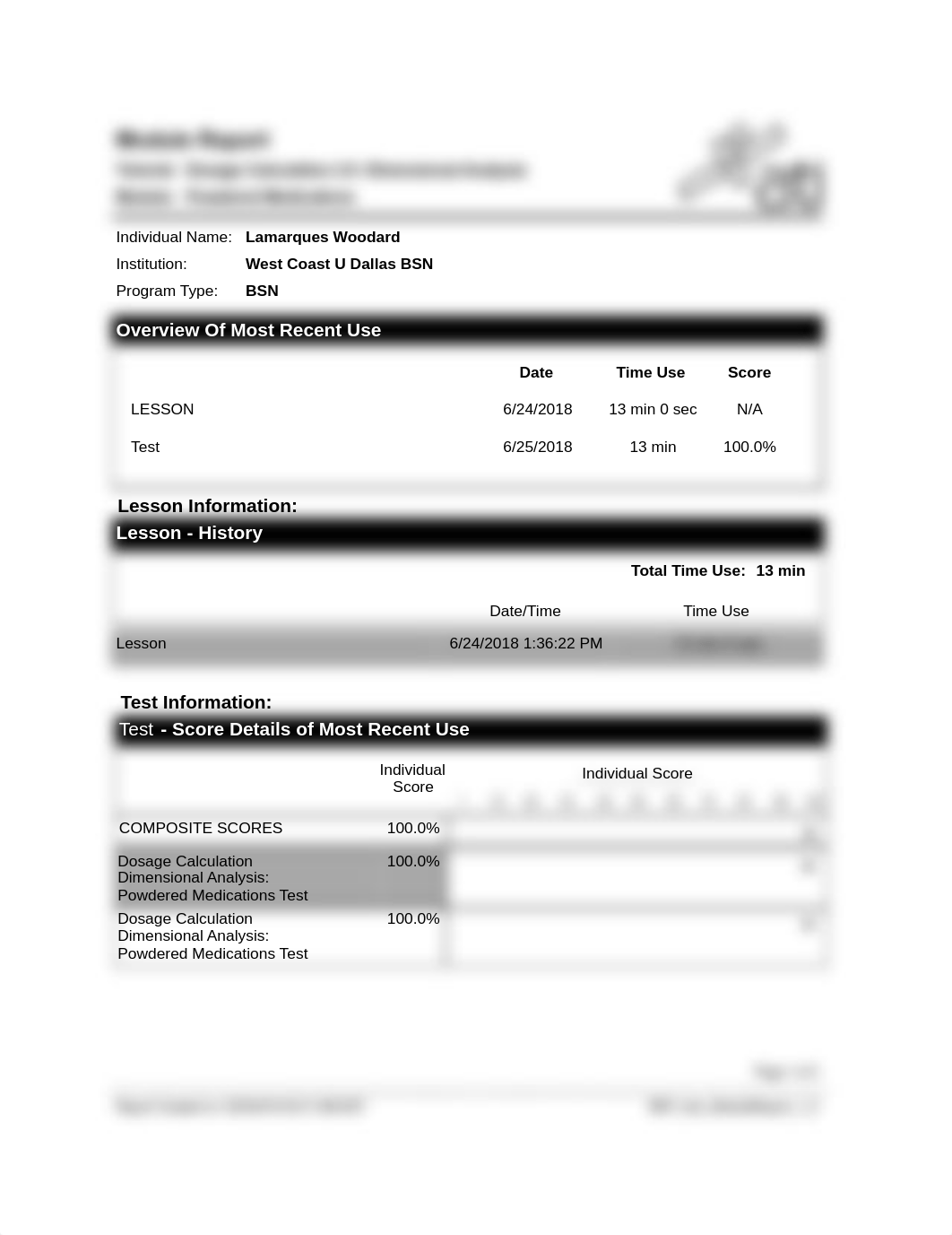 ATI Dosage Calculation 2.0 Dimensional Analysis - Powered Medications  Lamarques Woodard.pdf_dogk3q20em3_page1