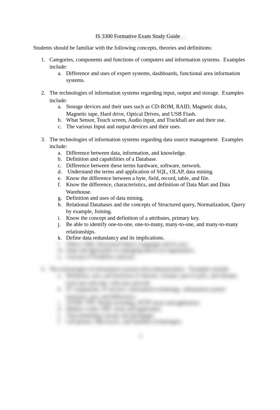 IS 3300 Spring 2013 Formative Final Exam Study Guide_doh35vcx0jz_page1