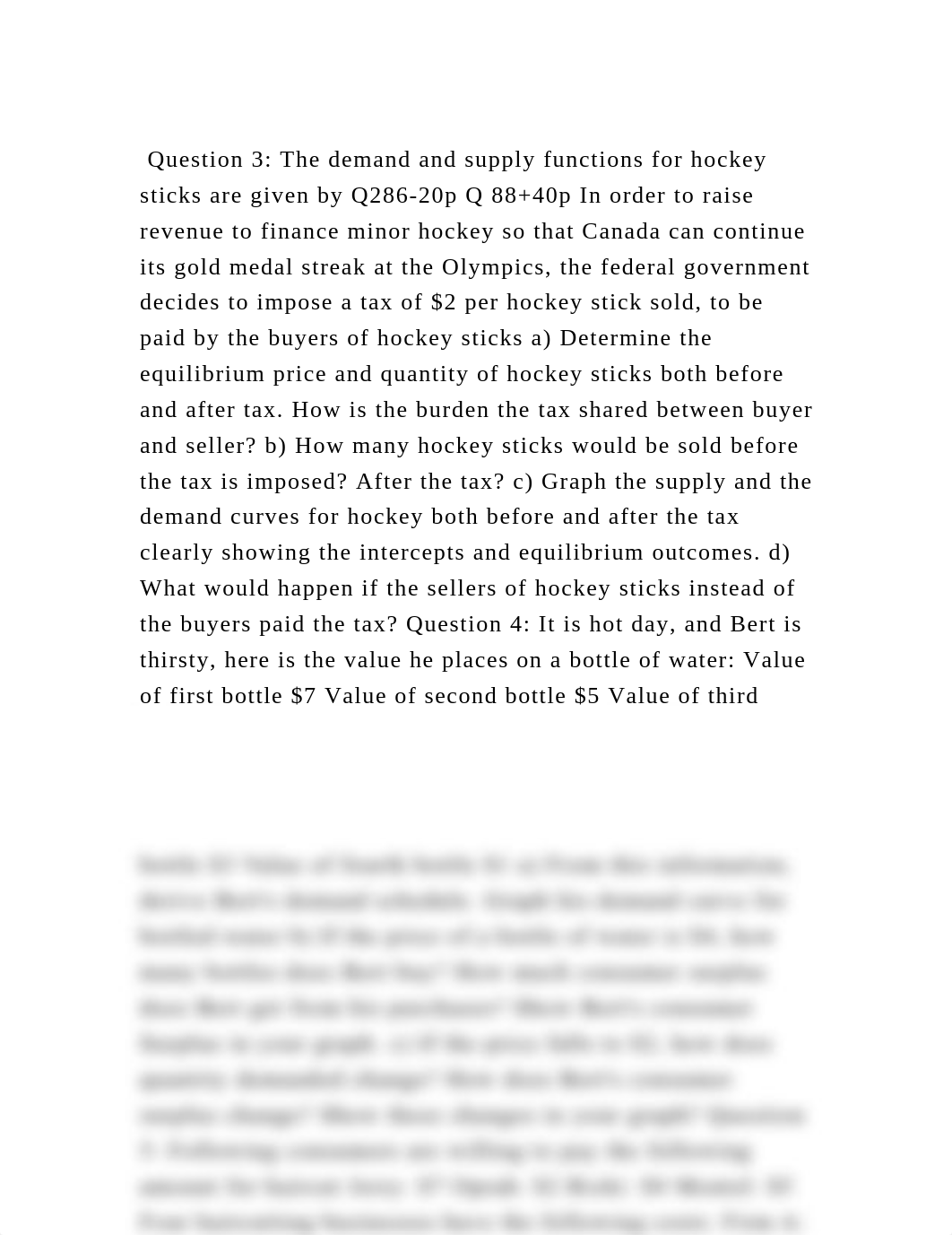 Question 3 The demand and supply functions for hockey sticks are g.docx_doh4ukatwjn_page2