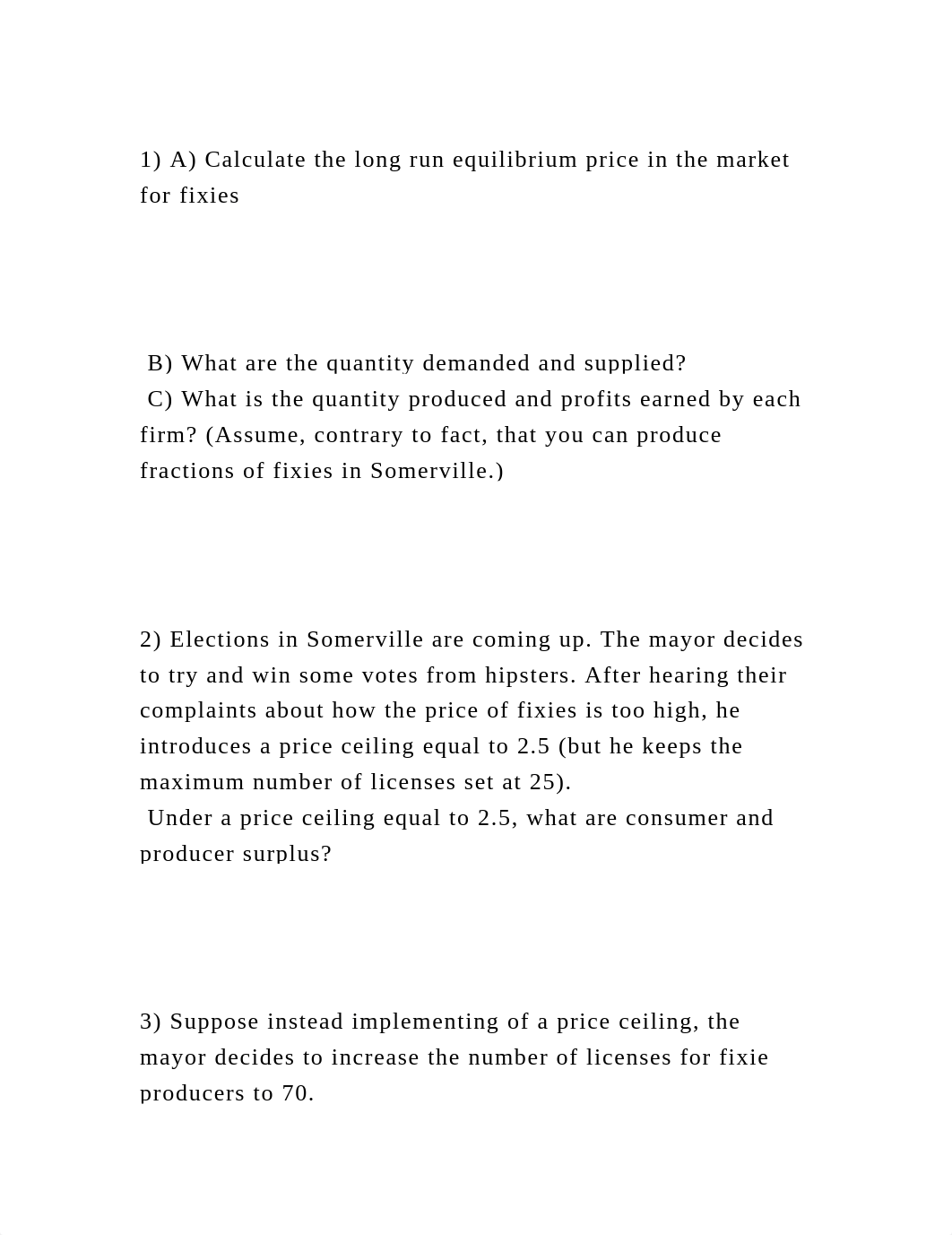 1) A) Calculate the long run equilibrium price in the market for fix.docx_doheo6i96h1_page2