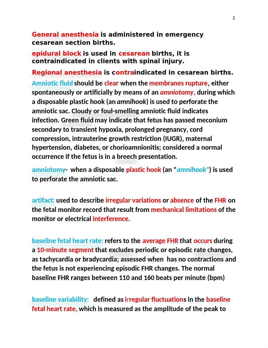 Ricci - Chapter 14 - Labor & Delivery Nursing Management.docx_dohfn82r0jn_page2