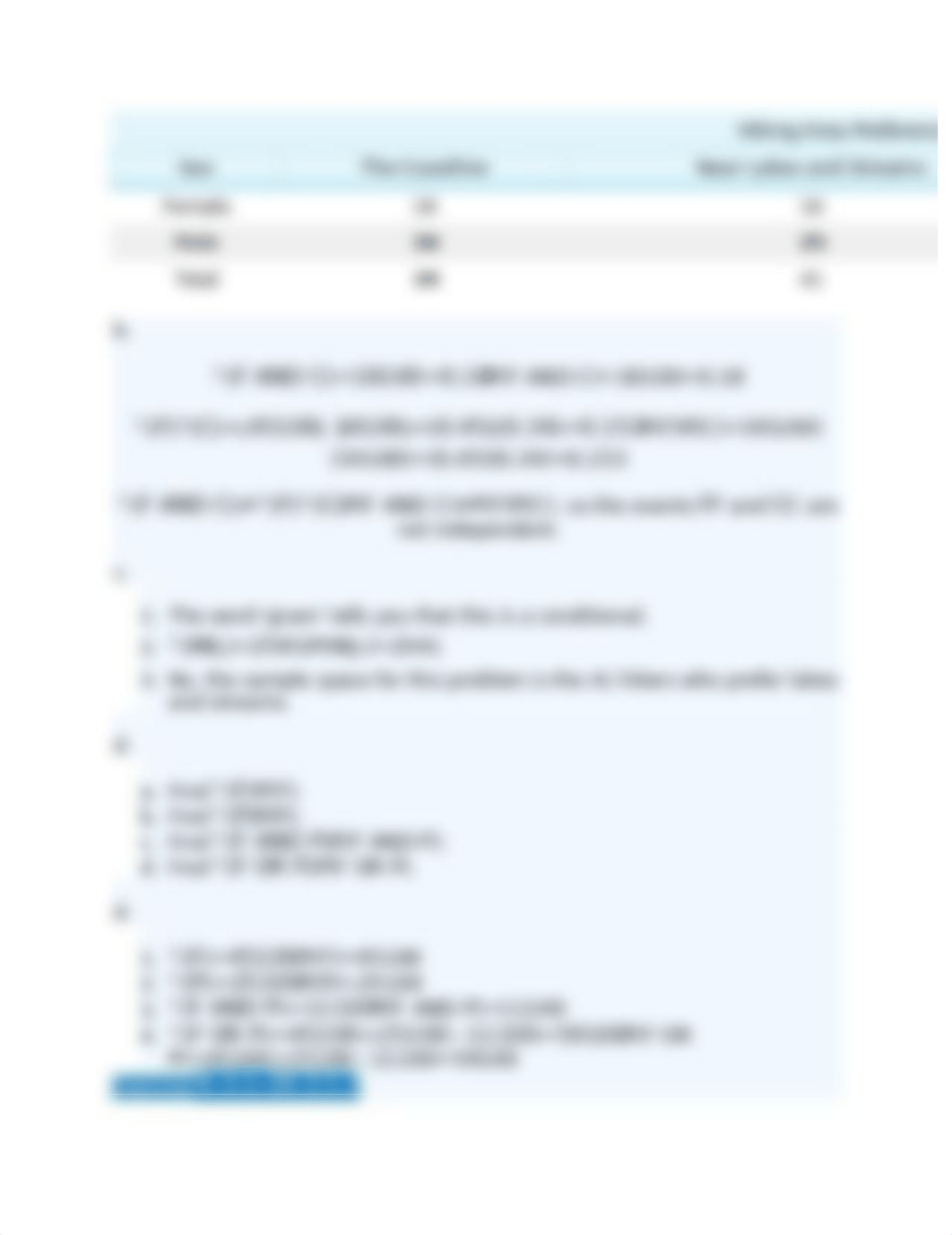 Table shows a random sample of 100 hikers and the areas of hiking they prefer.docx_dohvl0by2ni_page2