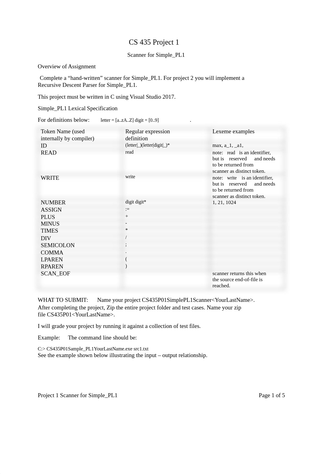 CS435Project1_Simple_PL1_Scanner.pdf_dohzyo868al_page1