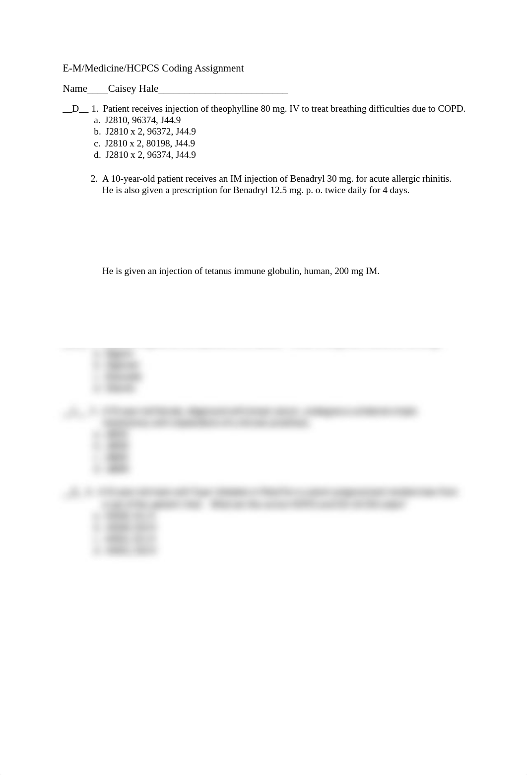 EM, Medicine, HCPCS Coding Assignment.pdf_doi4axq65k4_page1