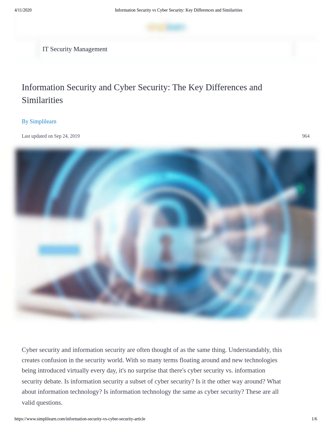 Information Security vs Cyber Security_ Key Differences and Similarities.pdf_doif92e3wl8_page1