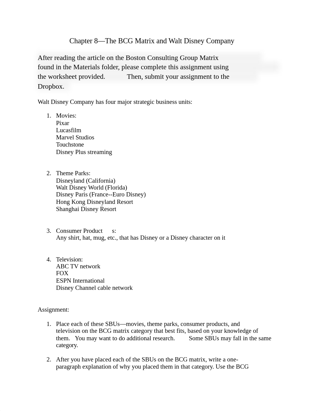 Assignment 1--Walt Disney Company Steps Into BCG Matrix.docx_doihhx510iy_page1