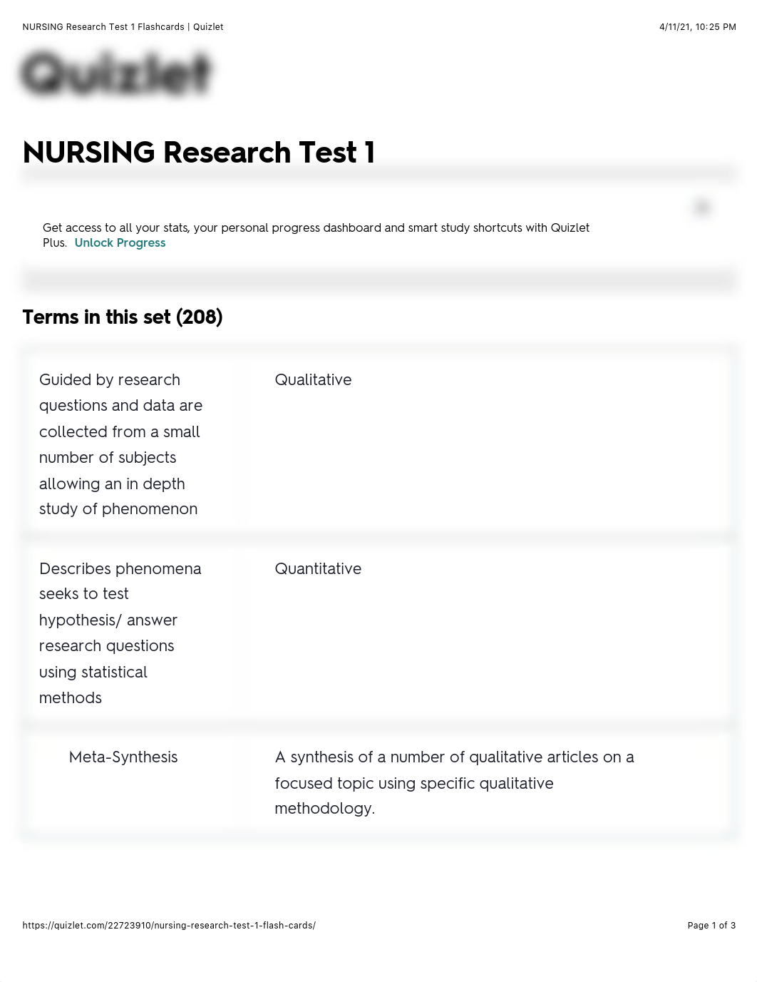 NURSING Research Test 1 Flashcards | Quizlet.pdf_doijy2oe73e_page1