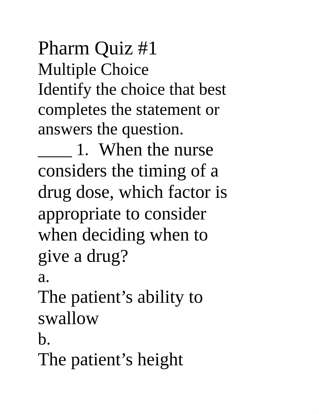 Pharm  practice questions 1st exam.docx_doim9lbp3y1_page1