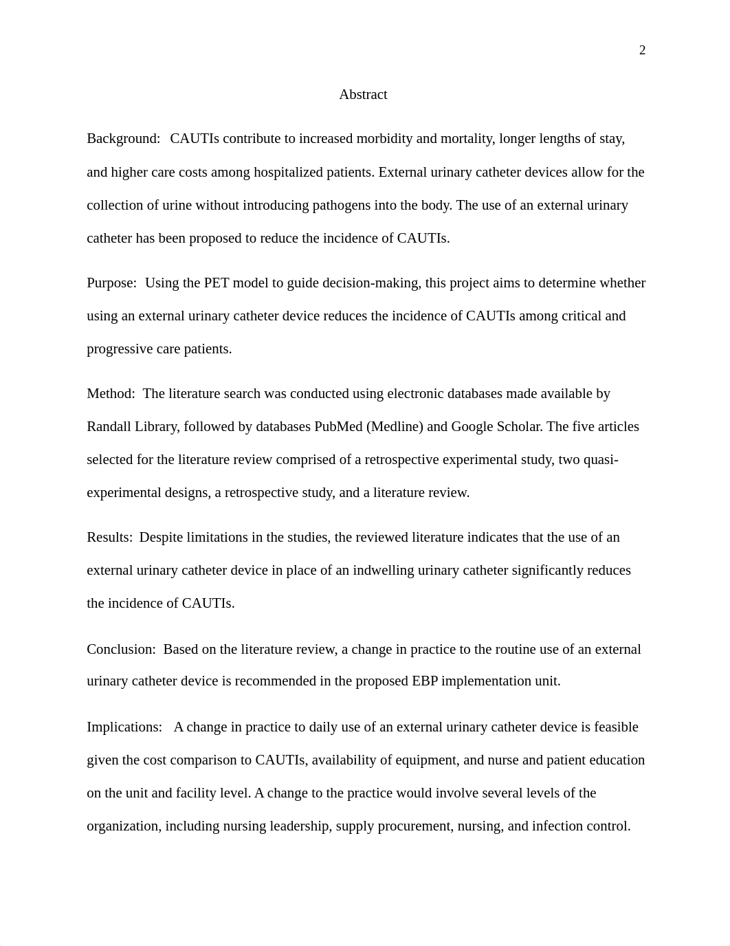 Reducing Catheter-Associated Urinary Tract Infections with External Urinary Catheters final paper.do_doiup5i3hfy_page2