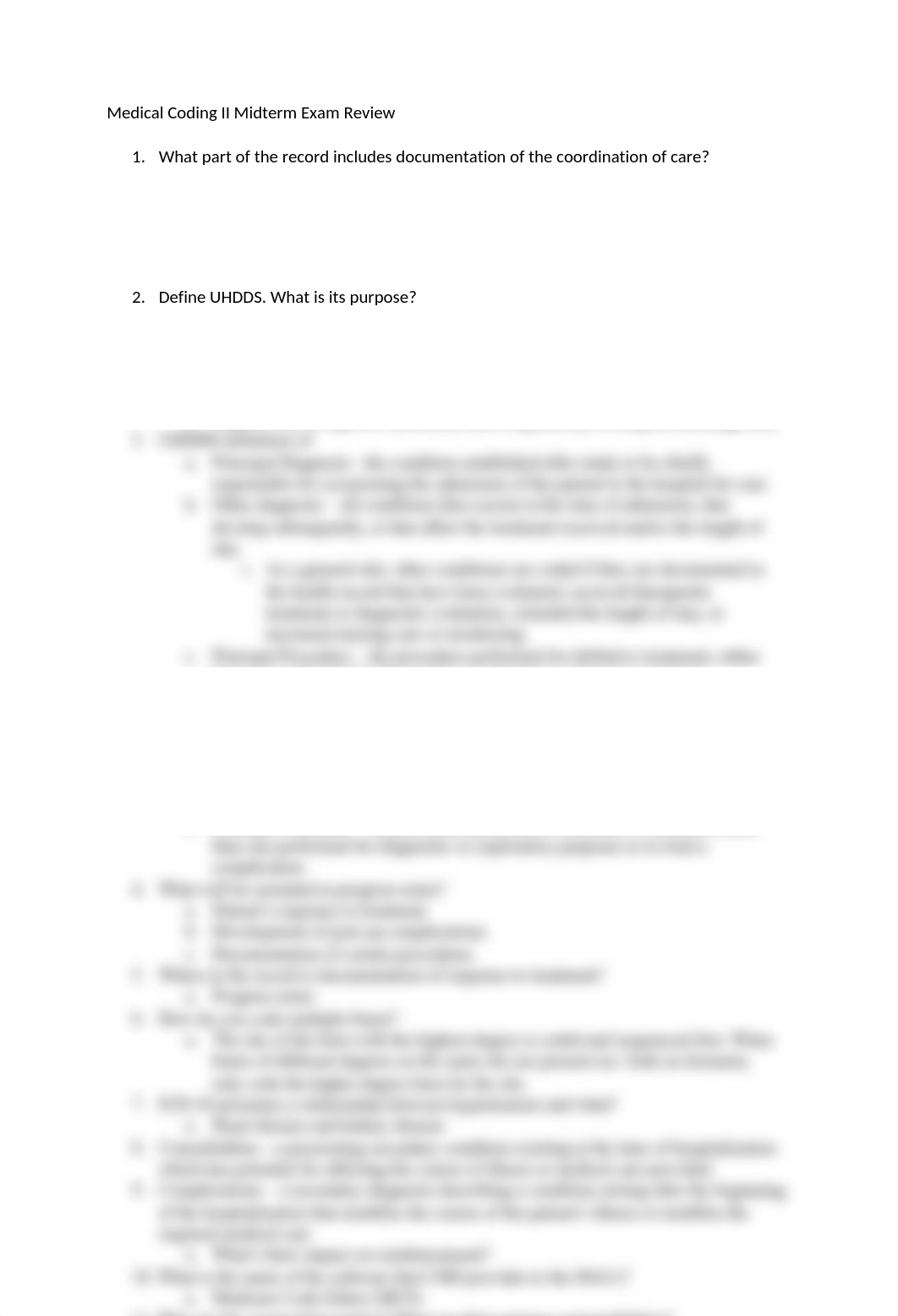 Medical Coding II Midterm Exam Review.docx_doizhvuz15a_page1