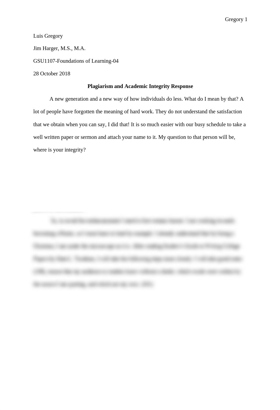 Assignment 2-1 Plagiarism and Academic Integrity Response Essay.docx_doj1tpiq8x7_page1