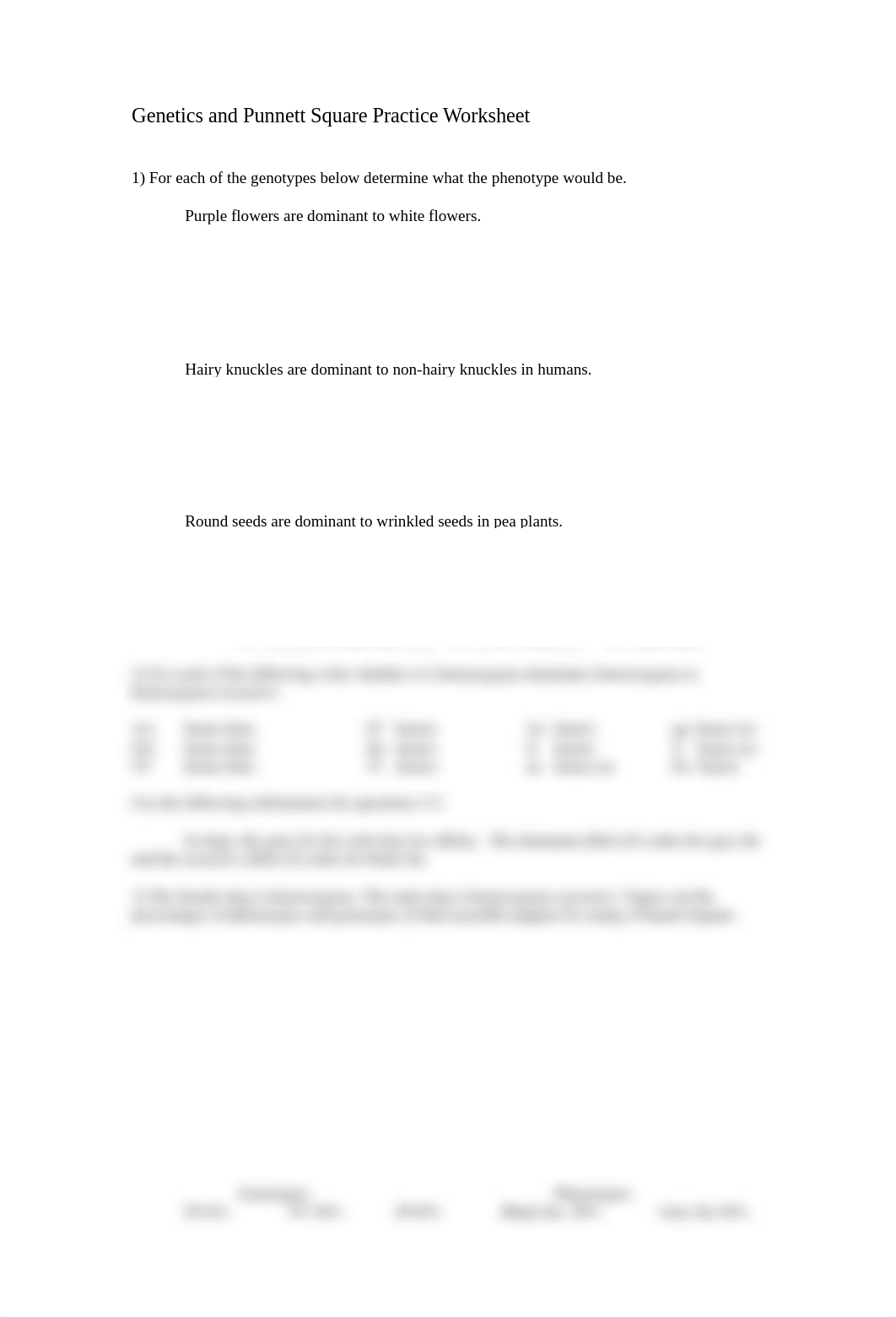 Genetics and Punnett Square Practice Worksheet.doc_doj6gs3qqrd_page1