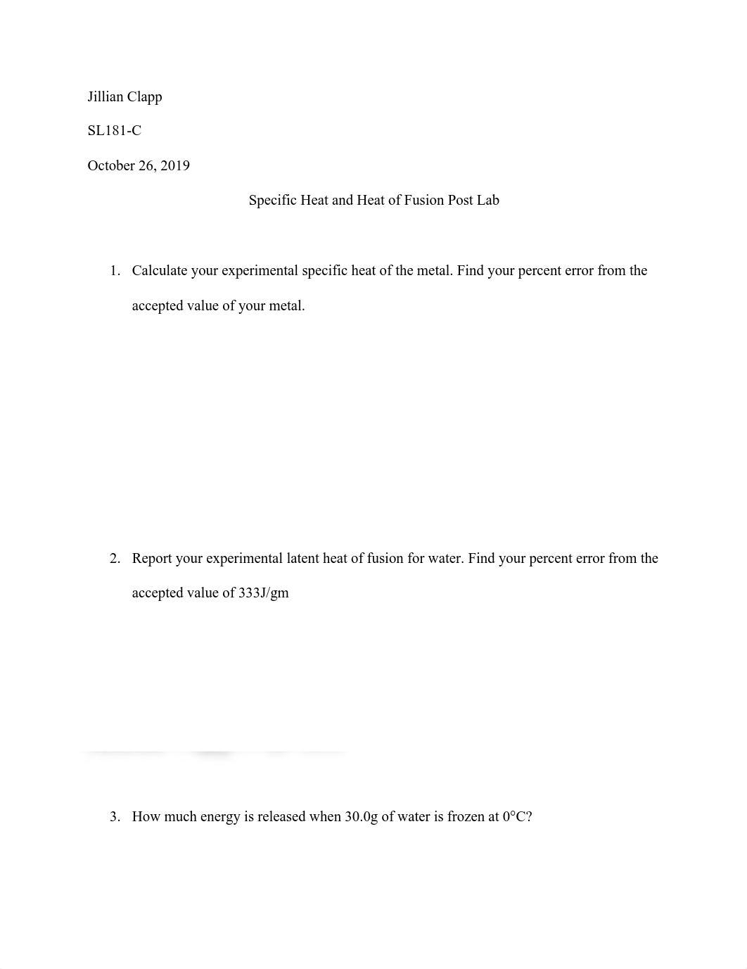 Specific Heat and Heat of Fusion Post Lab - J.Clapp.pdf_dojfjnc3ttj_page1