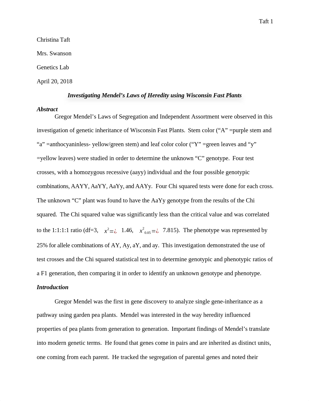 Investigating Mendel's Laws of Heredity using Wisconsin Fast Plants .docx_dojhvh3wkr2_page1