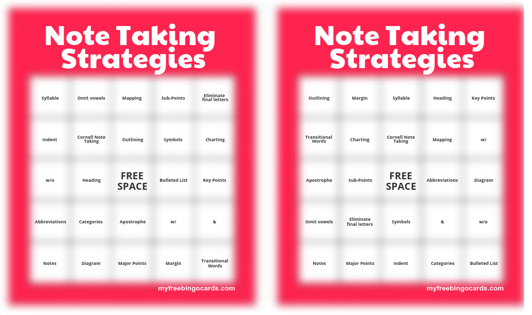 Note Taking Strategies Bingo.pdf_doju533nin5_page4