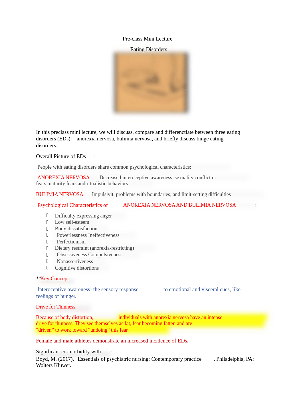 Boyd Preclass Mini Lecture Eating Disorders.docx_dojv83hnsdo_page1