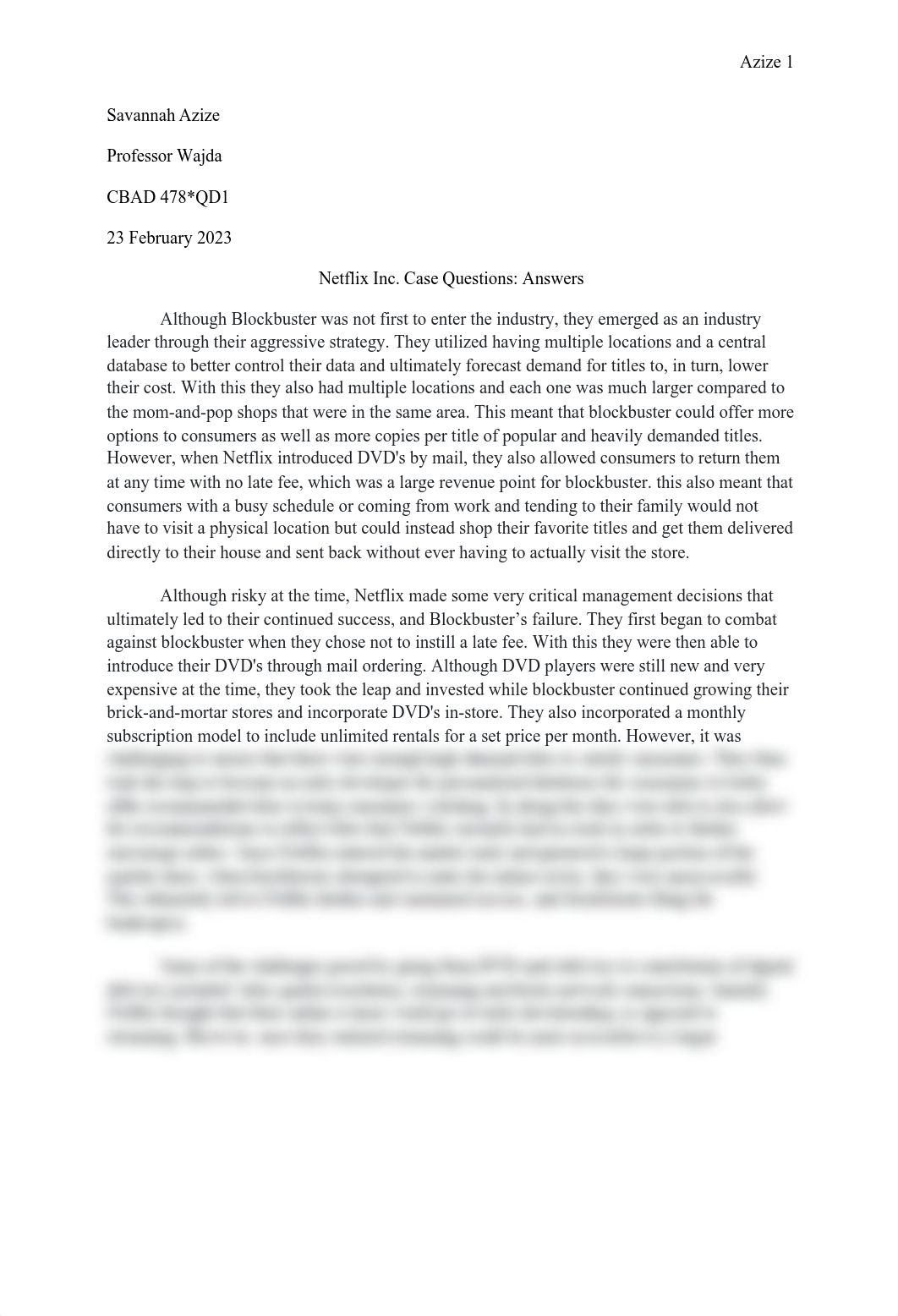 Azize - Netflix Inc. The Disruptor Faces Disruption Case Study.pdf_dok09b60gou_page1