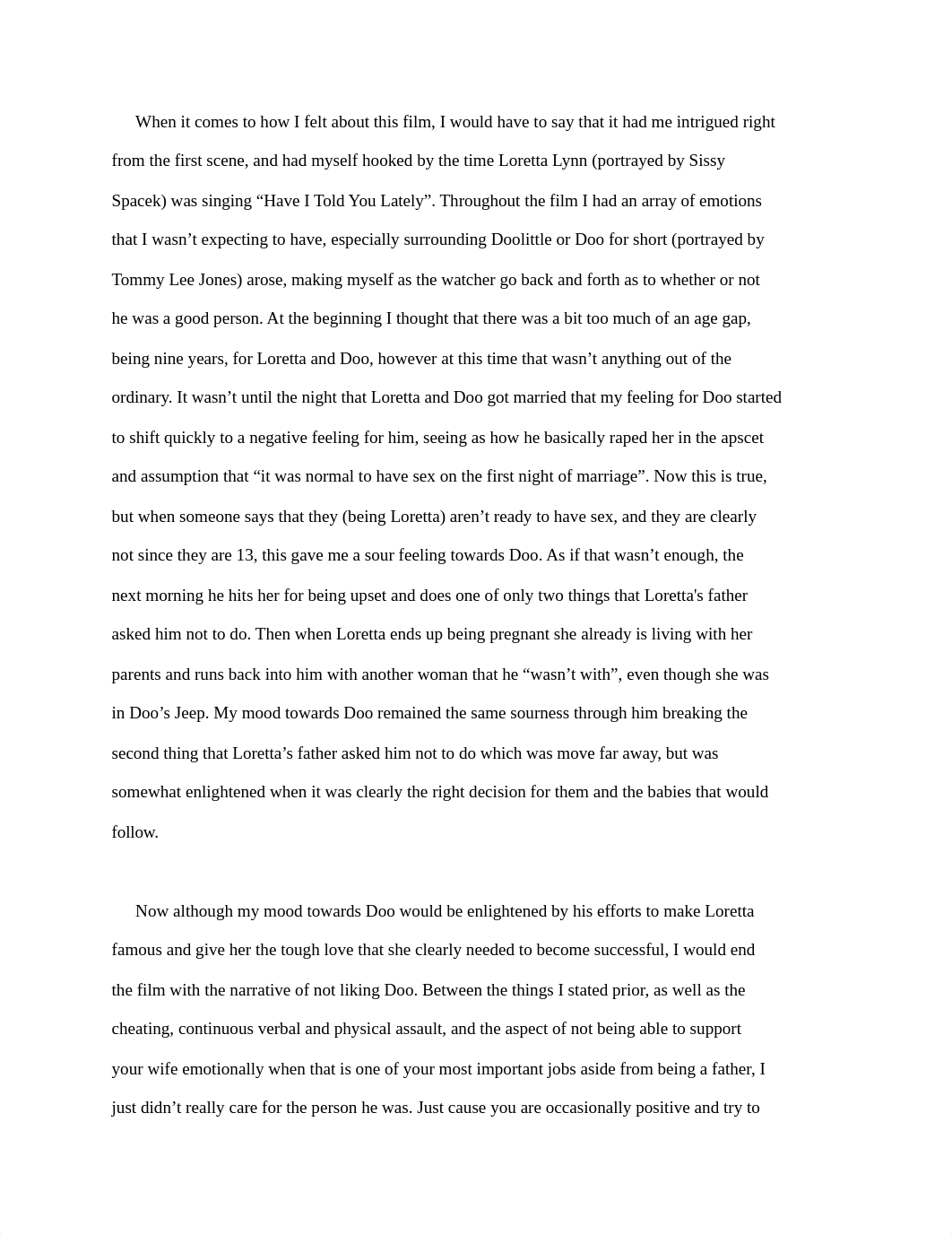 A Coal Miner's Daughter Paper (1).pdf_dok7ydt52t6_page1