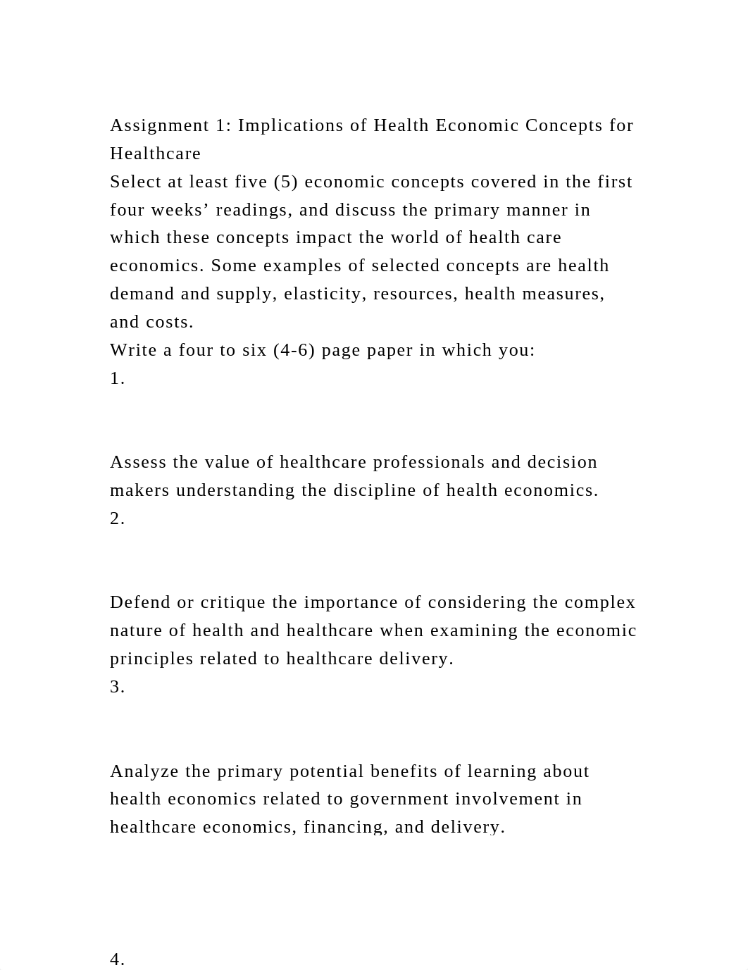 Assignment 1 Implications of Health Economic Concepts for Healthcar.docx_dok8qdksq0z_page2