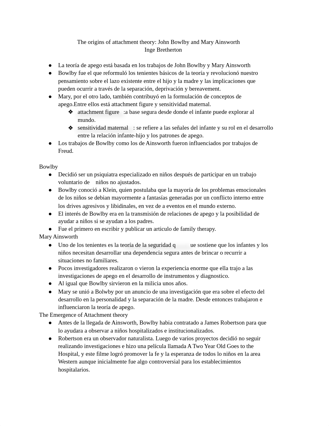 Unidad 9_ Bretherton - The origins of attachment theory_ John Bowlby and Mary Ainsworth.docx_dokfltsqhgr_page1