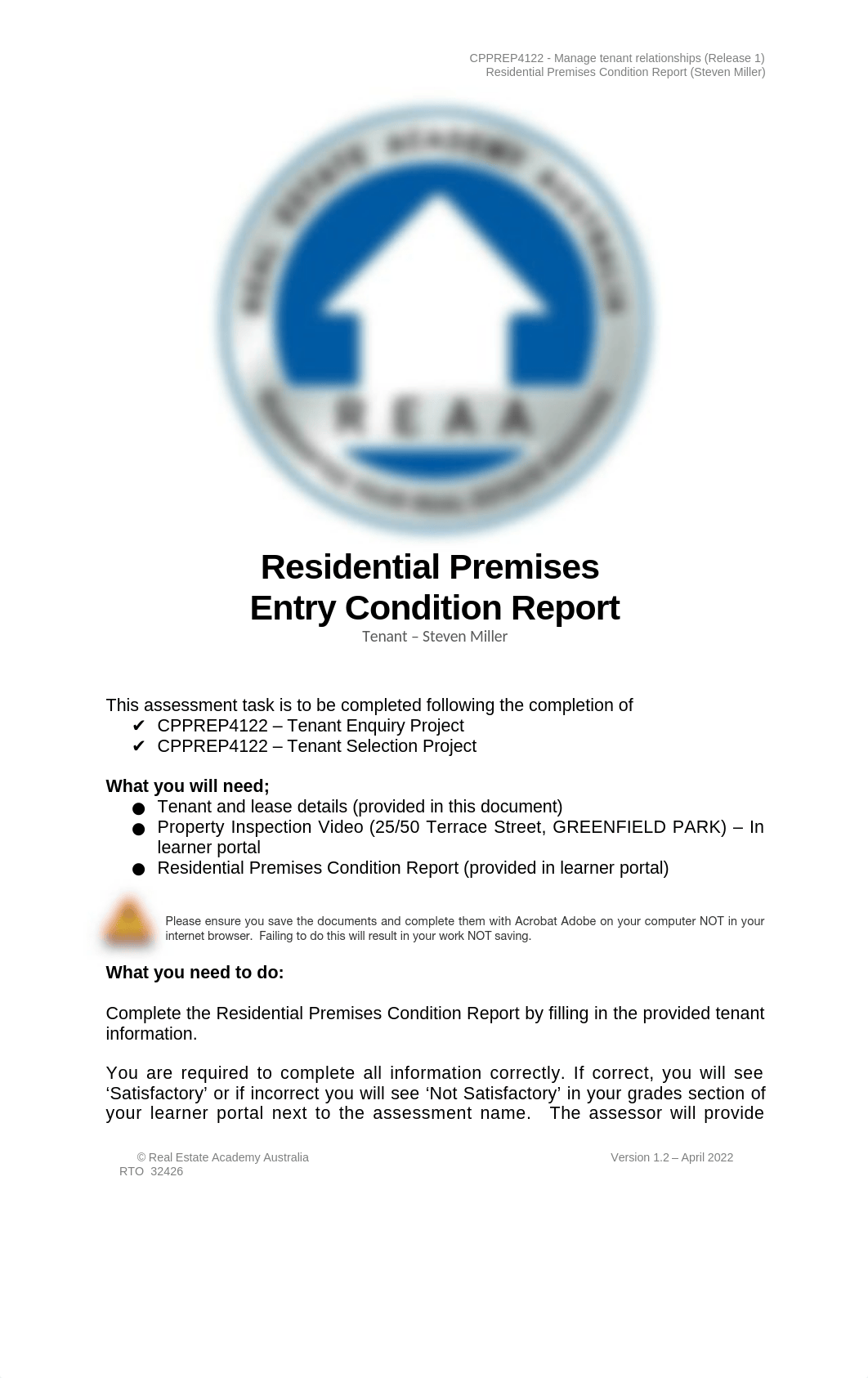 REAA - CPPREP4122 - Residential Premises Condition Report (Information) (Steve Miller) v1.2.docx_dokm3vg7wgq_page1