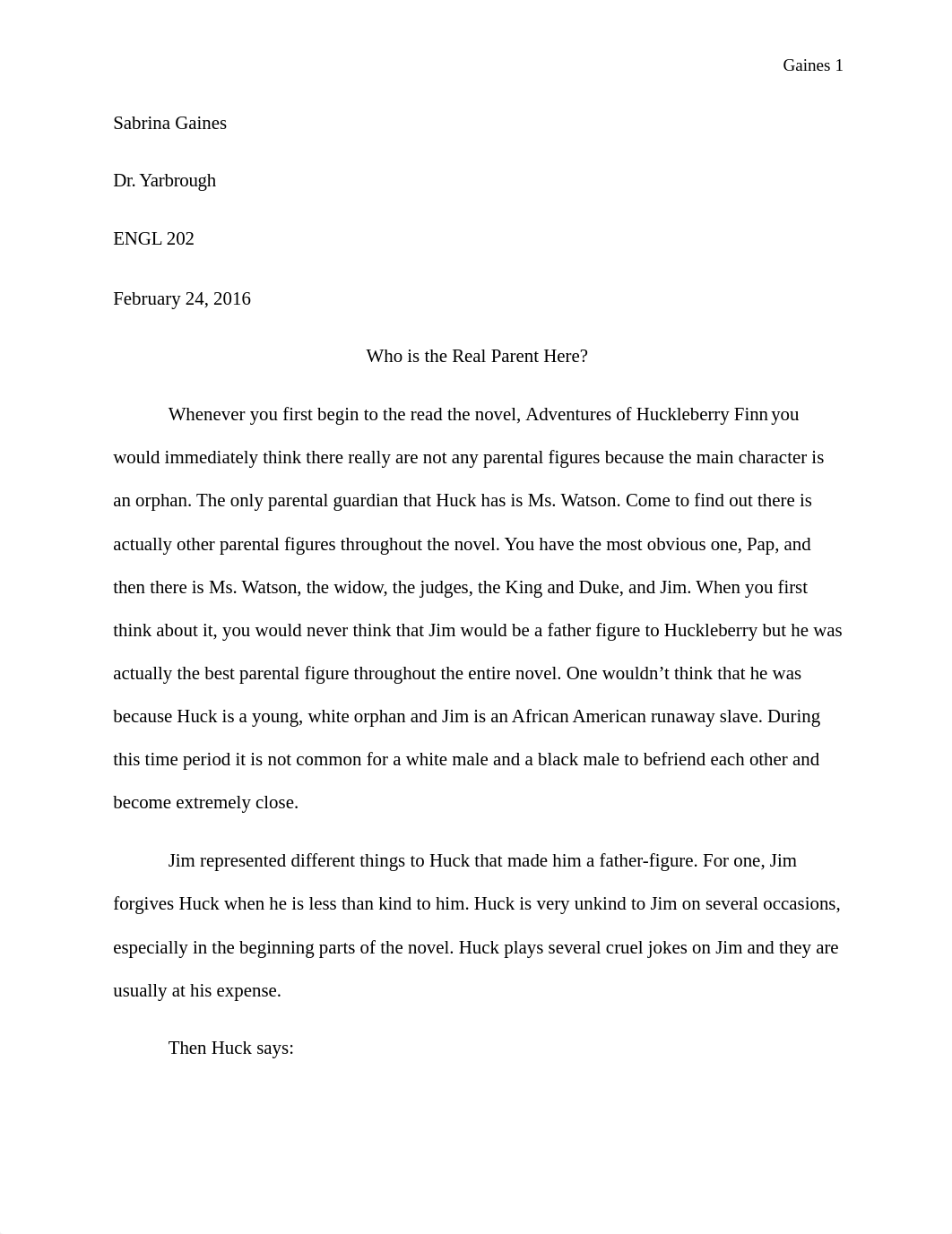 Paper 1 - Adventures of Huckleberry Finn.docx_dokseknht9q_page1