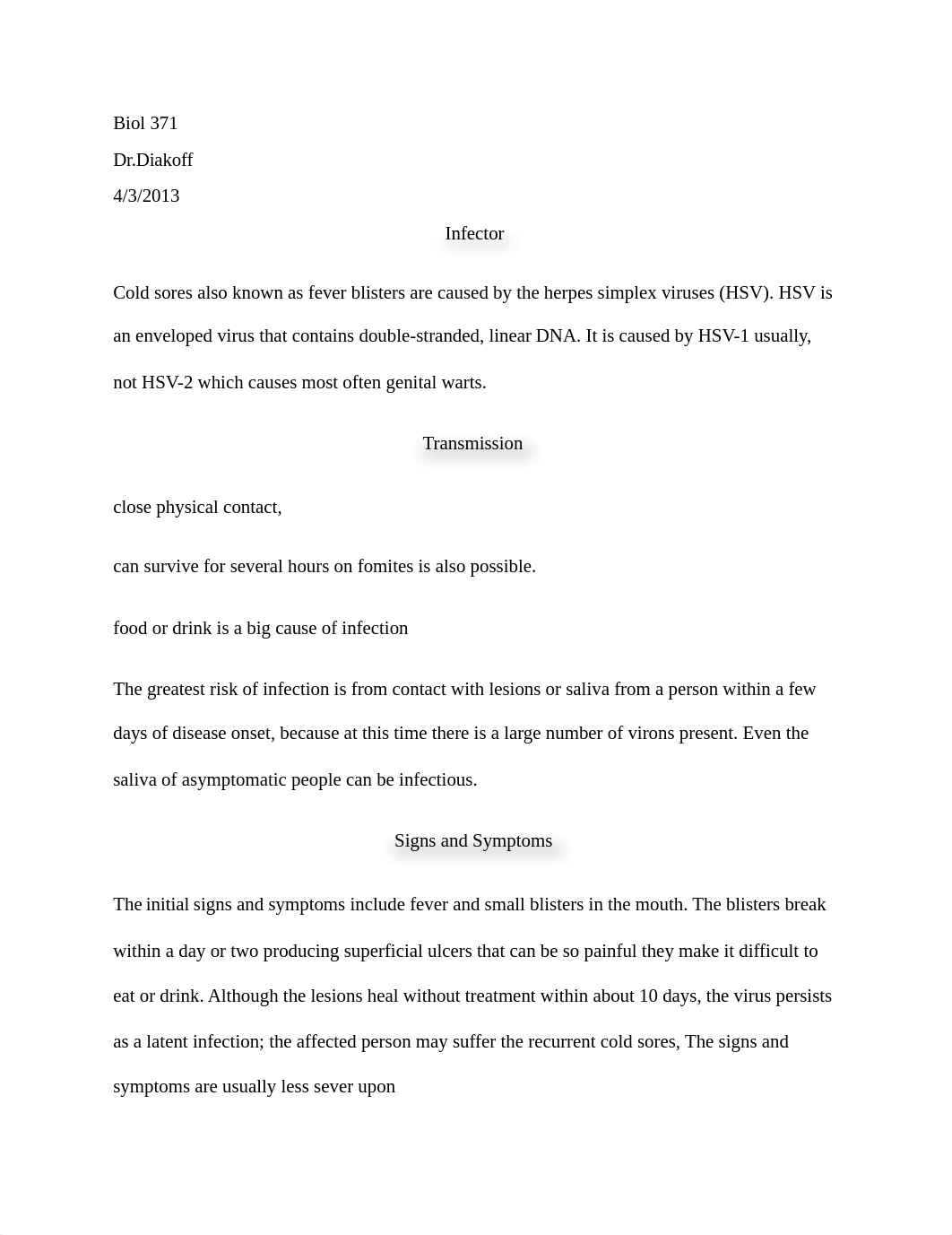 Cold Sores- Research Paper_doksu10nl3i_page1