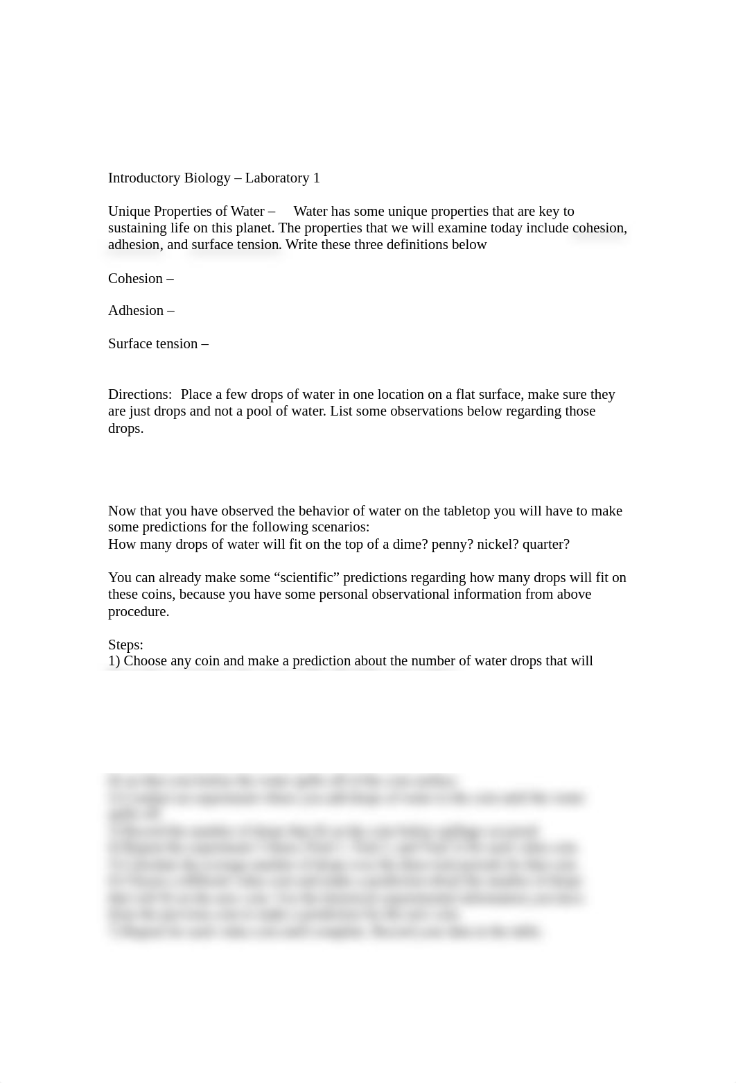 Introductory Biology Lab 1 -  Coin Water Lab.doc_dokw5gauhxn_page1