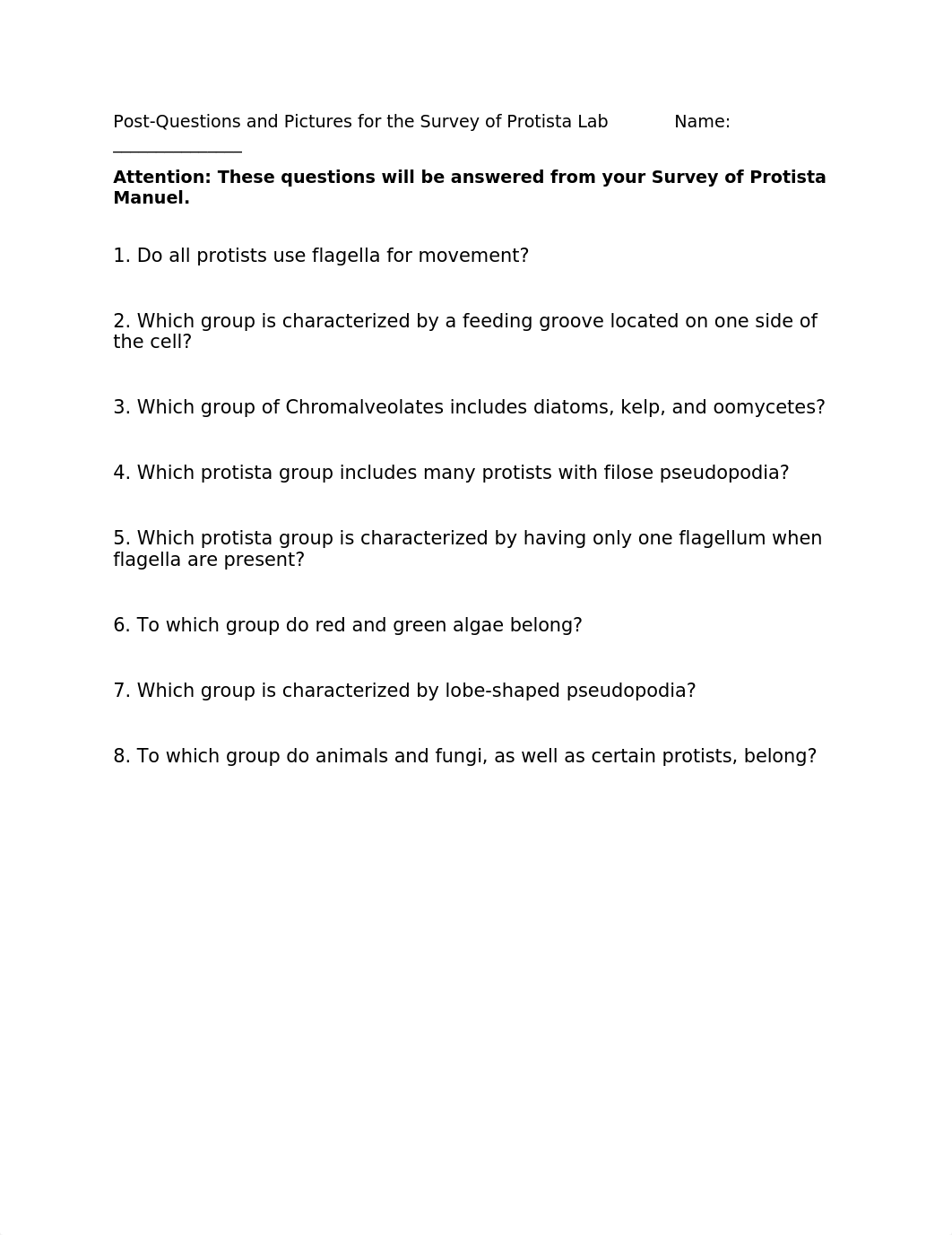 Survey of Protista- Post lab questions and pictures.docx_dokxsu3jiwh_page1