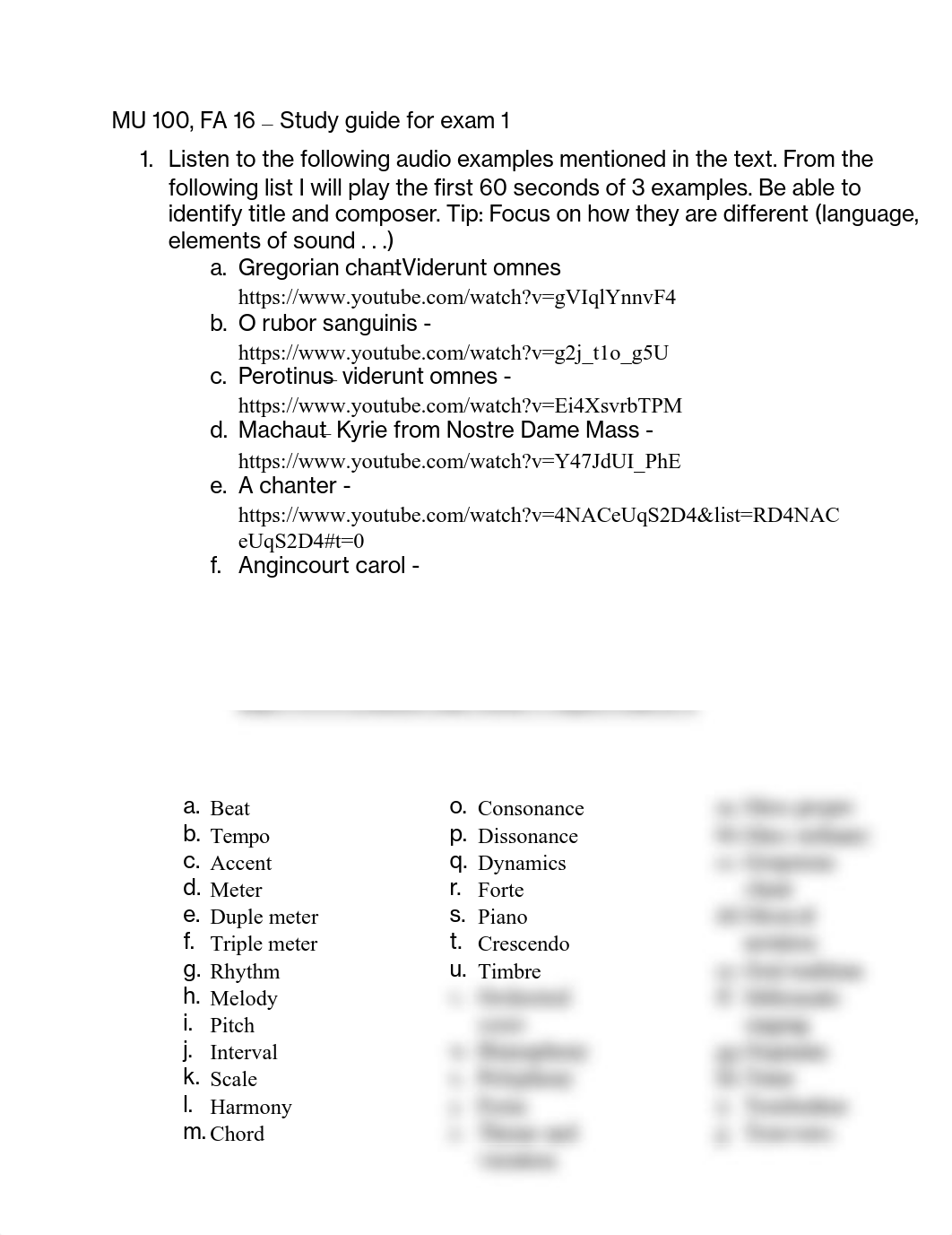MU 100 - study guide for exam 1_dolan6uxawb_page1