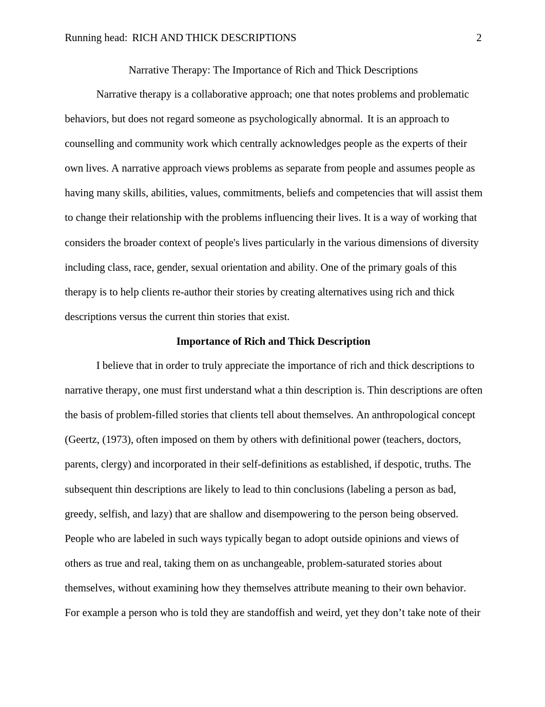 MFTK 502 Essay #1 - Rich and Thick Description in Narrative Therapy_L. Wilson.doc_dolkmlfwza1_page2