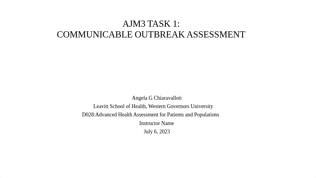 Crab Apple Valley Communicable Outbreak Scenario Multimedia Presentation.pptx_doln7jf43ky_page1