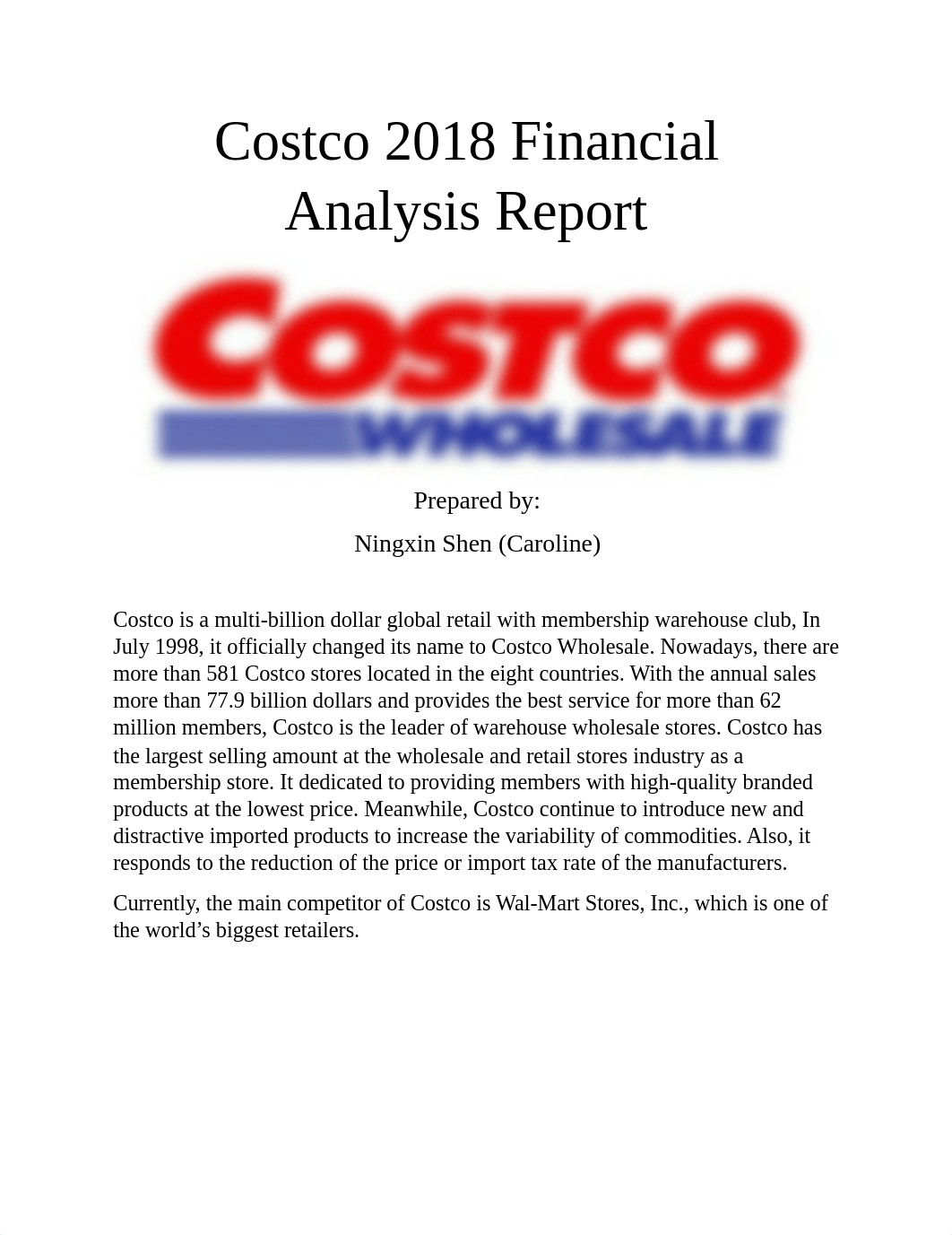 Costco 2018 Financial Analysis Report.docx_dolyv5xpjo3_page1