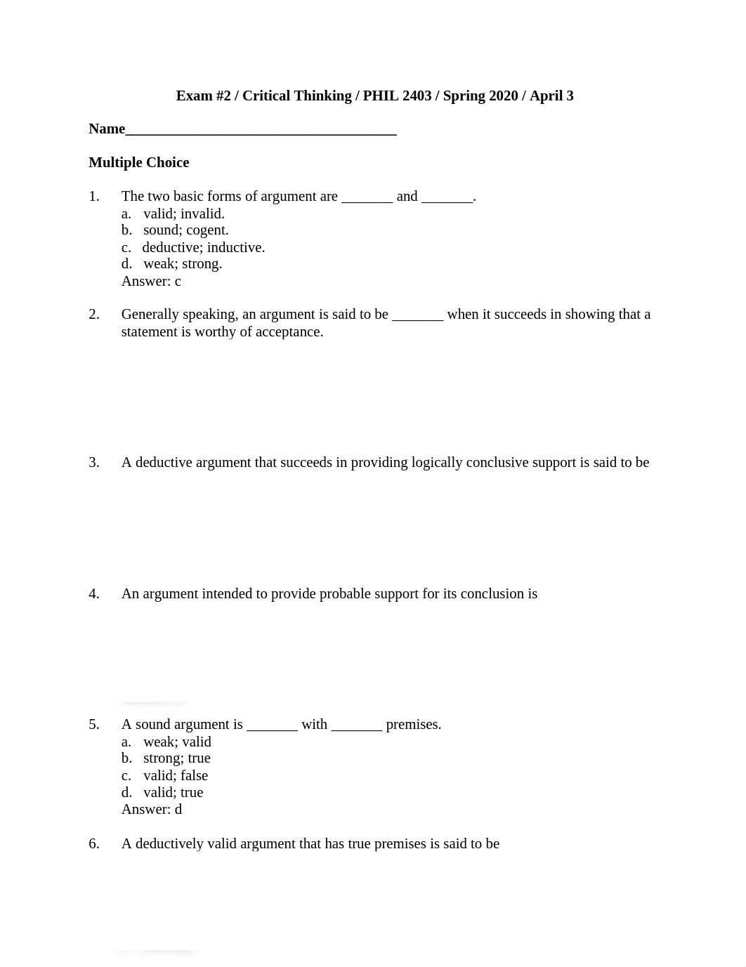 Exam #2 Critical Thinking.docx_dolzscudxxb_page1