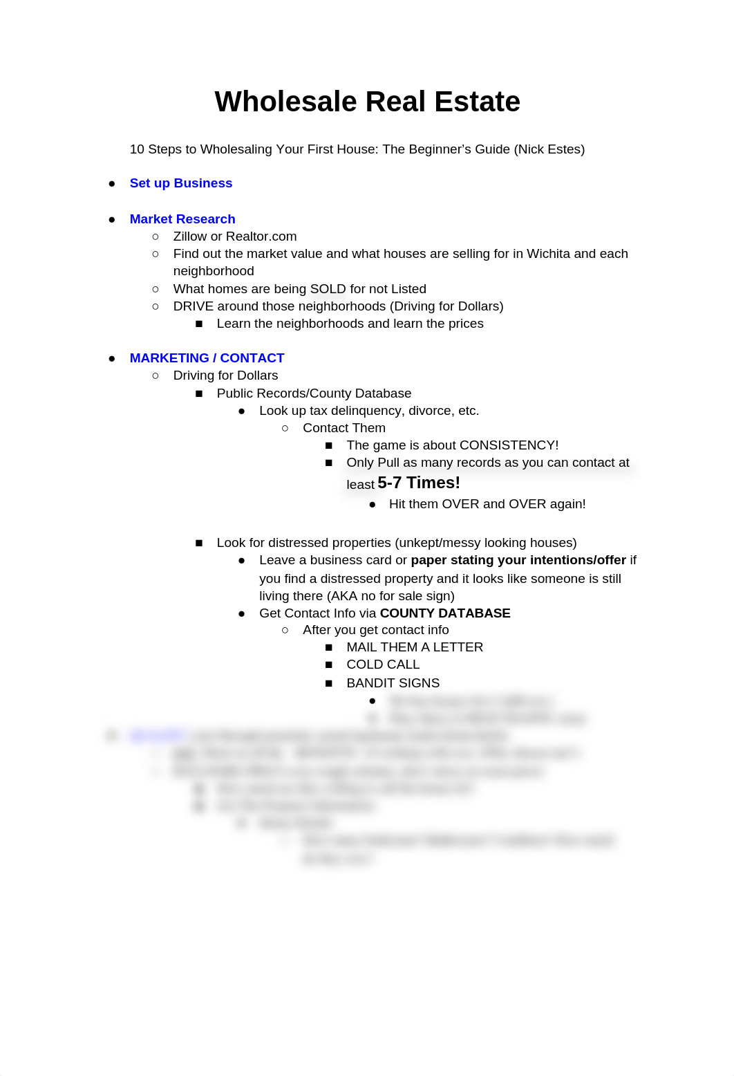 WHOLESALE Real Estate: The beginning_domt55gh01z_page1