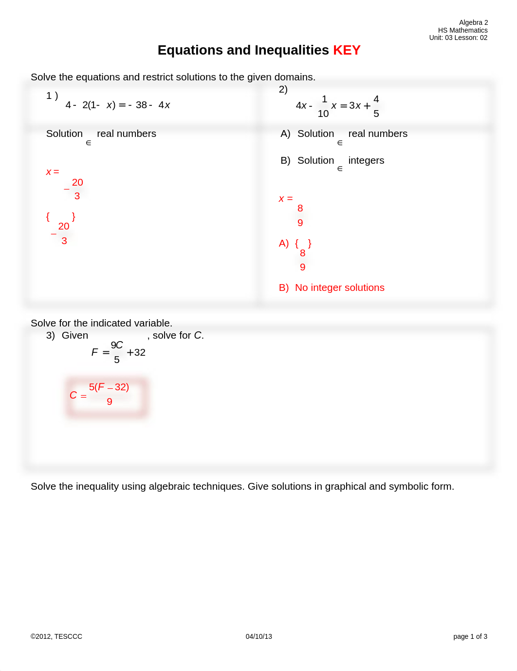 Equations and Inequalities PI KEY_domxr6ajtph_page1