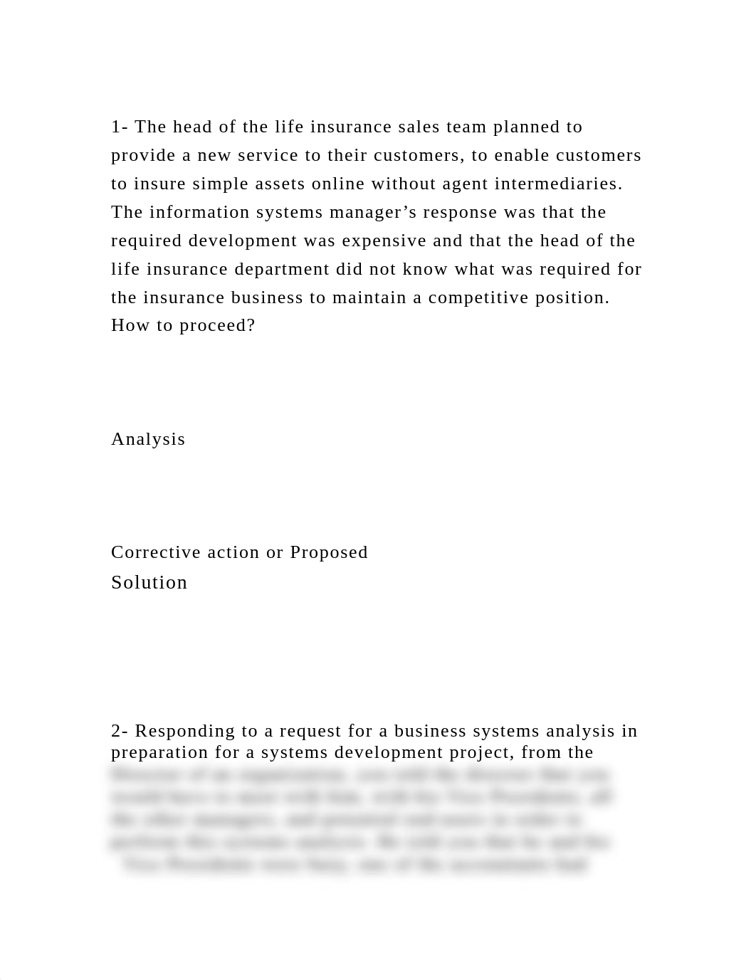 1- The head of the life insurance sales team planned to provide a ne.docx_don2ded4rps_page2