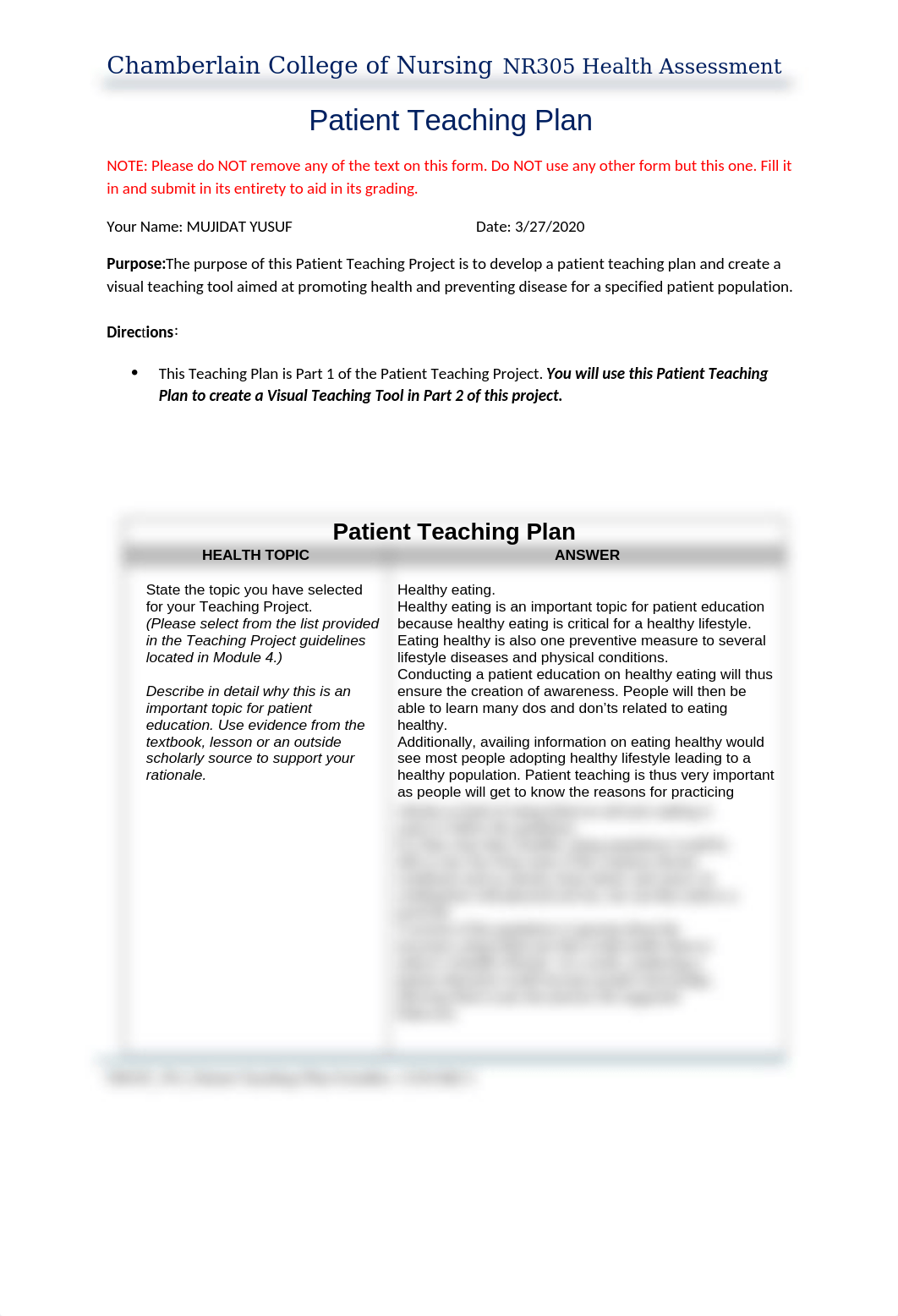 YUSUF NR305_Week_4_Patient_Teaching_Plan_Form_.docx_don474jdskv_page1