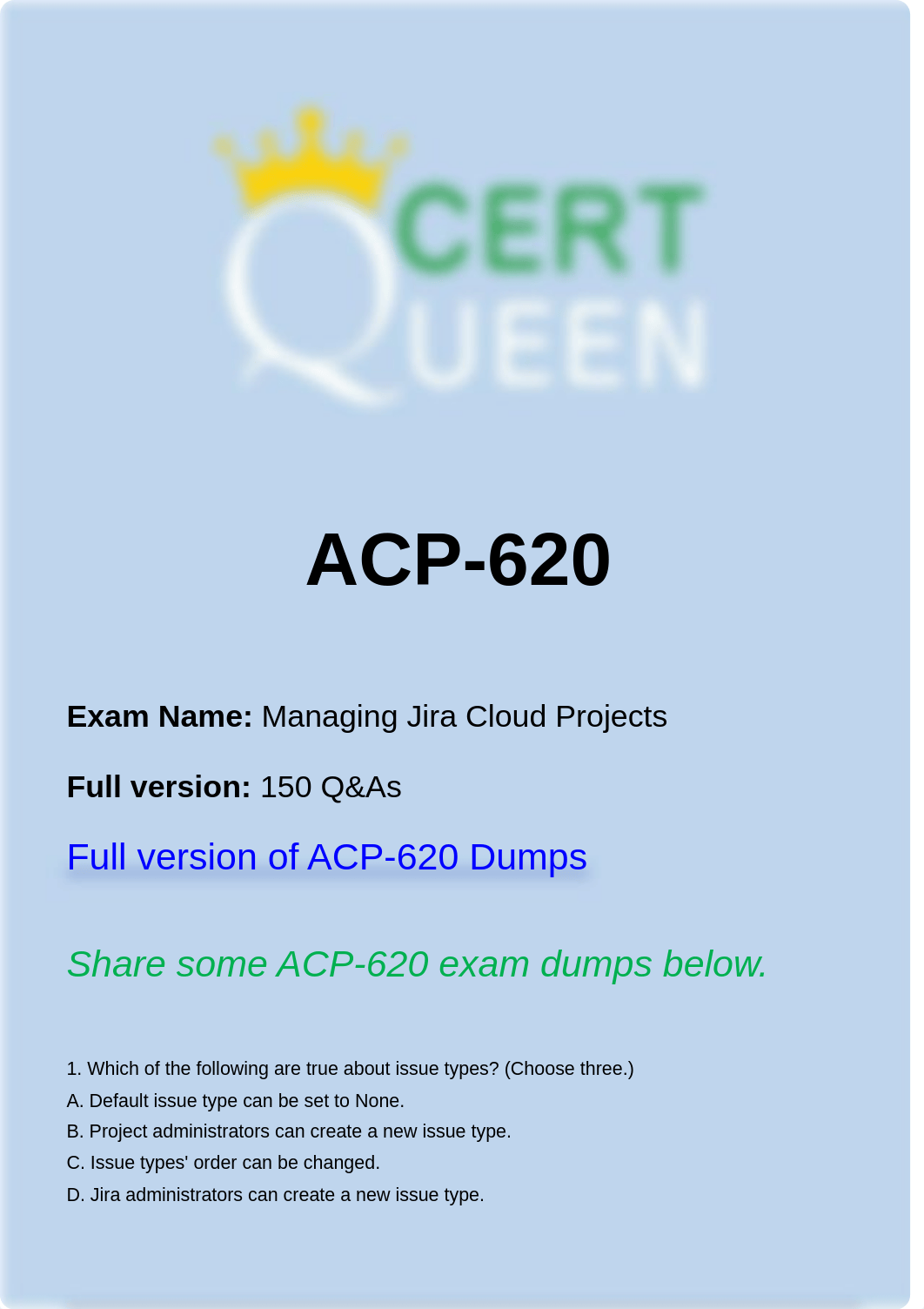 ACP-620 Managing Jira Cloud Projects dumps questions.pdf_don69nt3zpl_page1