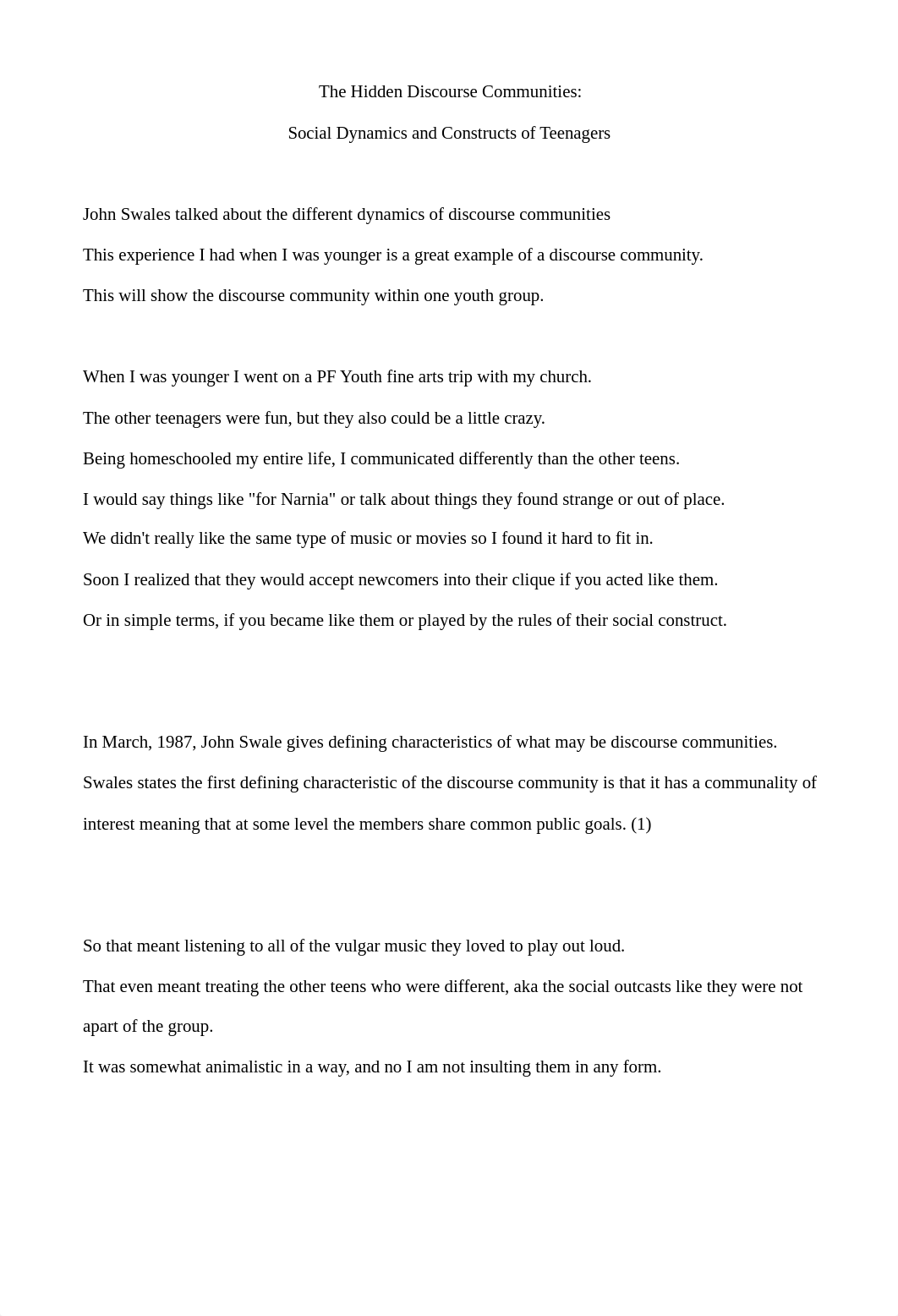 Week 3 Essay Discourse Community.pdf_don9u4lnnfg_page1