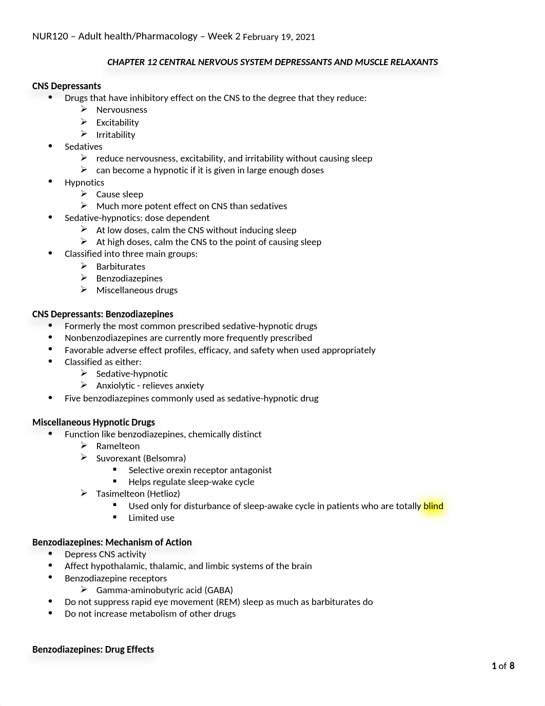 CH 12 CNS Depressants and Muscle Relaxants.docx_donaz44f1rf_page1