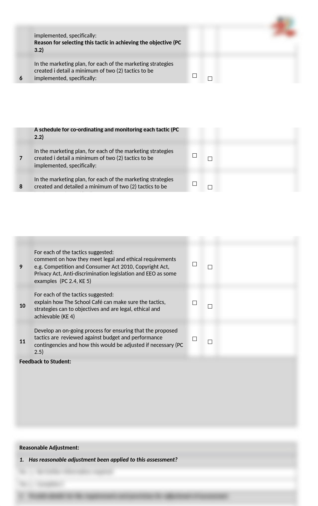 BSBMKG609 Assessment Task 2_DRAFT Marketing Plan (Vol 2)_Student Workbook Template.docx_dondamjnx2x_page2