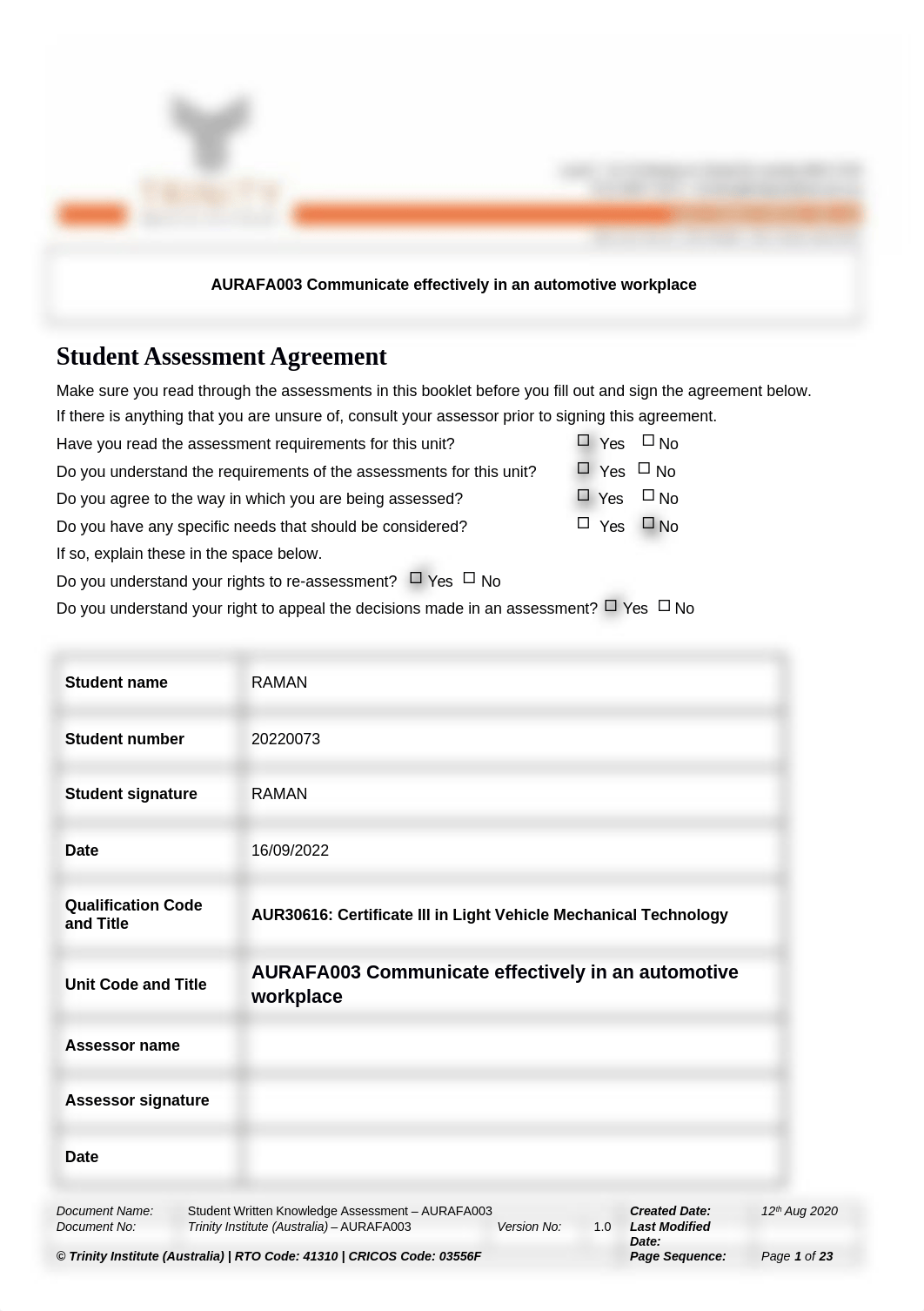 AURAFA103_Assessment 1_Written Knowledge Question (Raman).docx_donfeub4hju_page1