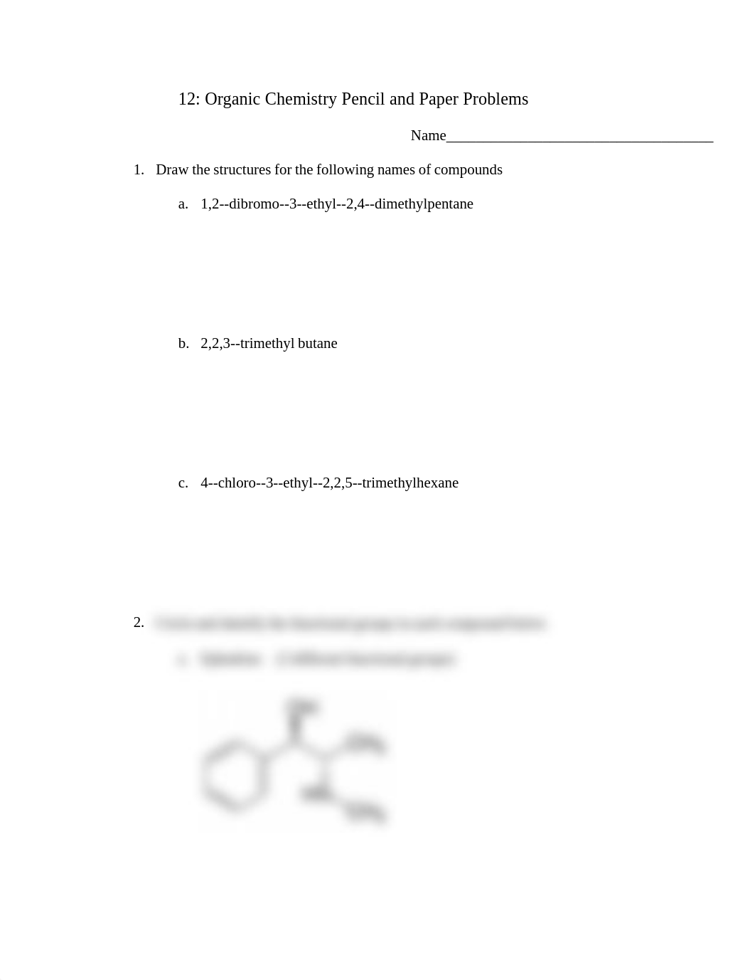 12 Organic Chemistry Pencil and Paper Problems.pdf_donkrhkp8th_page1