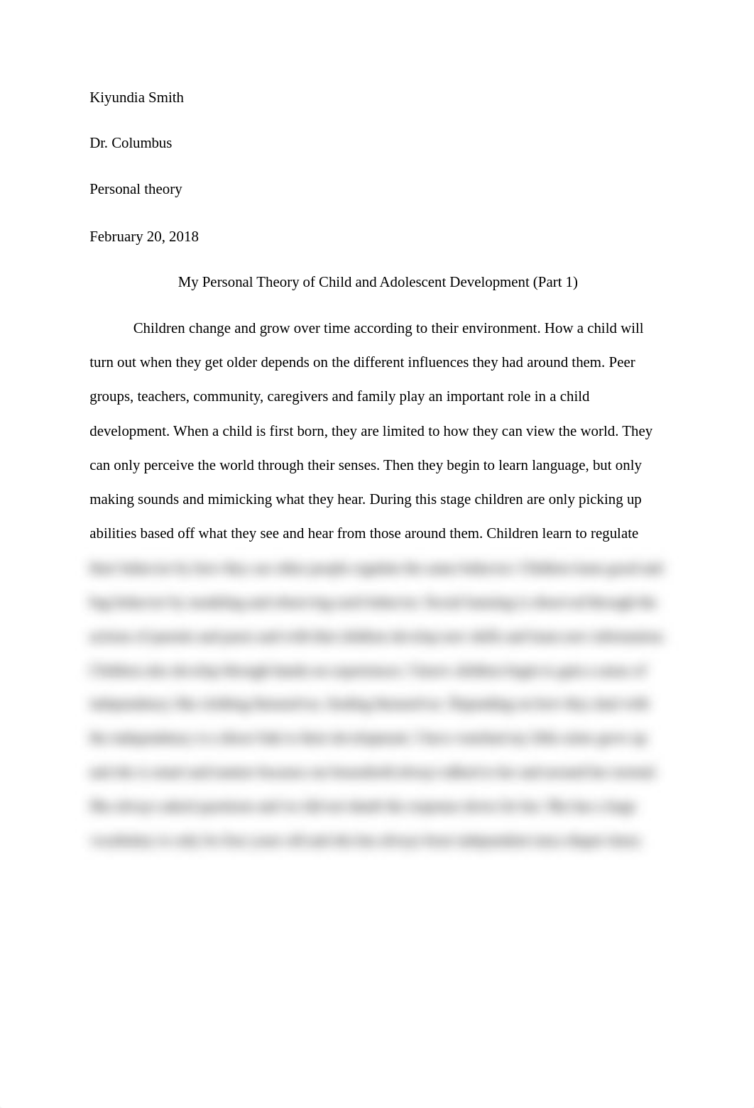 Personal Theory of Child and Adolescent Development.docx_donn593t1d1_page1