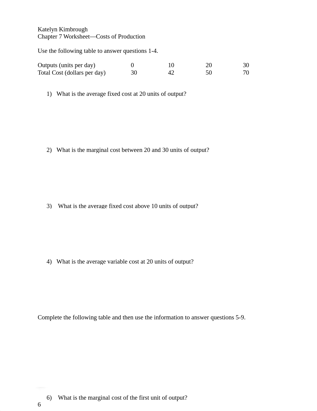 Kimbrough Chapter 7 Worksheet--Costs of Production.doc_doo3j9b4xyk_page1