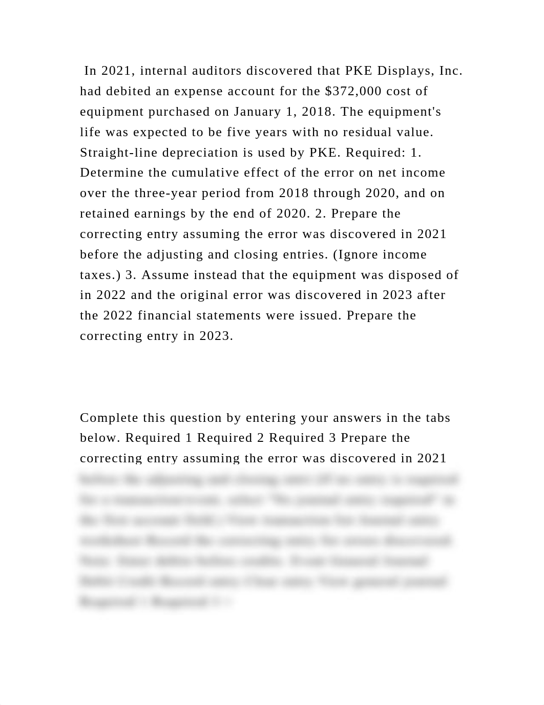 In 2021, internal auditors discovered that PKE Displays, Inc. had deb.docx_doo6wnyjfpk_page2