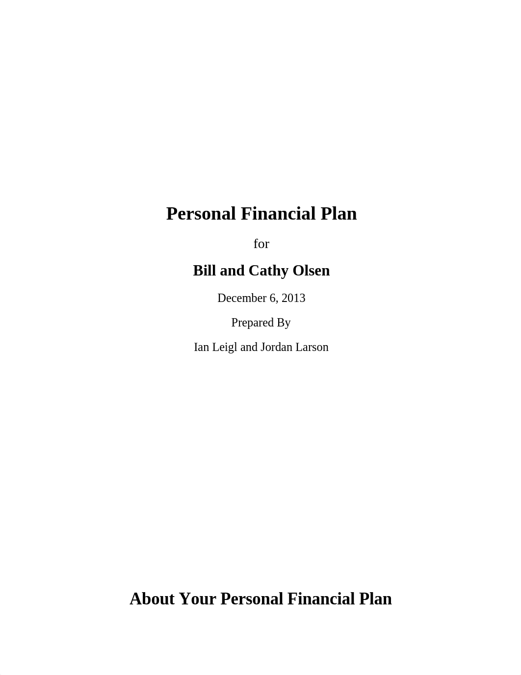 Personal Financial Plan FIN 407_doolzejr92d_page1