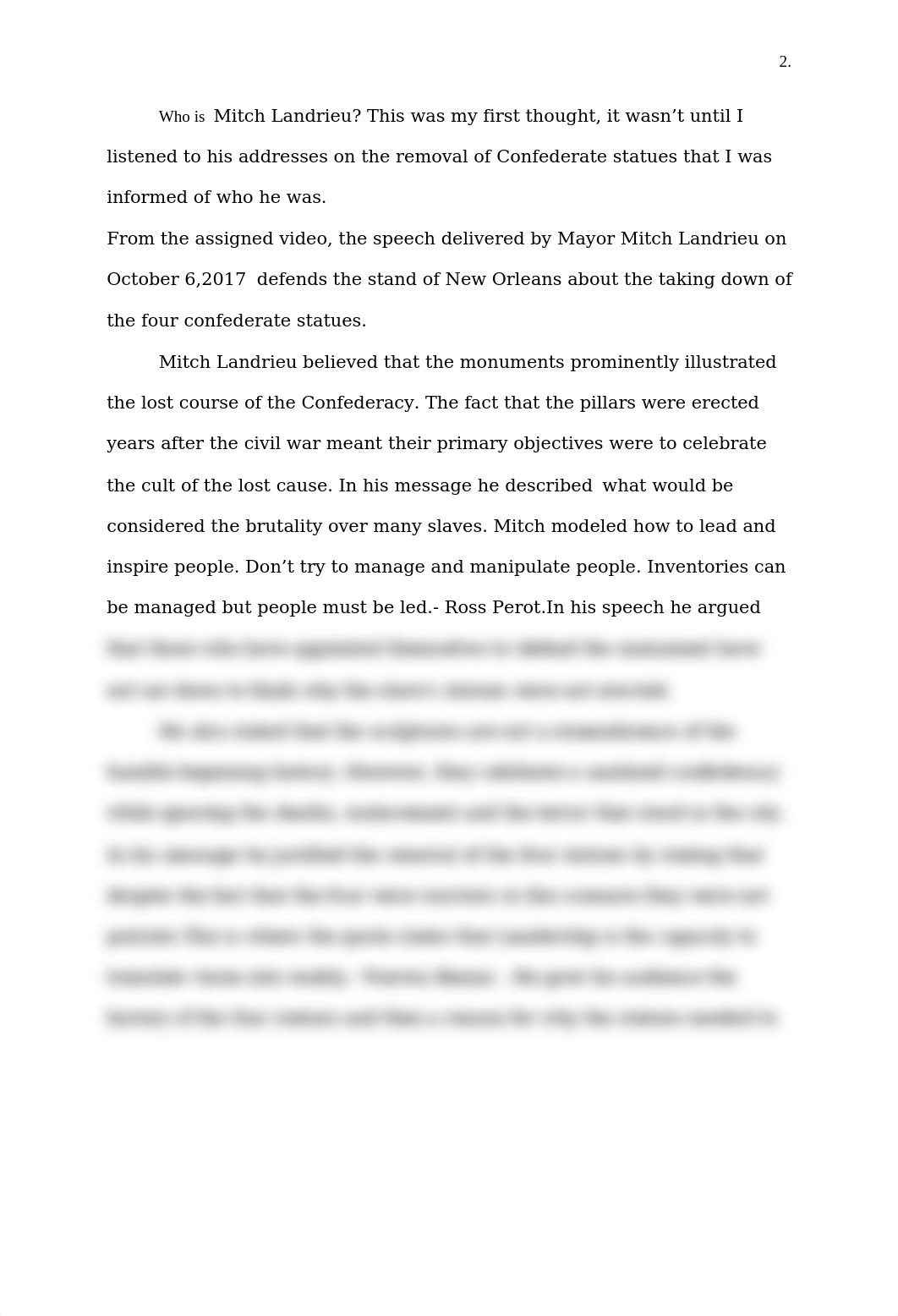 Week 2 Mayor Landrieu - Thoughts and Analysis  .docx_doot5qqly2x_page2