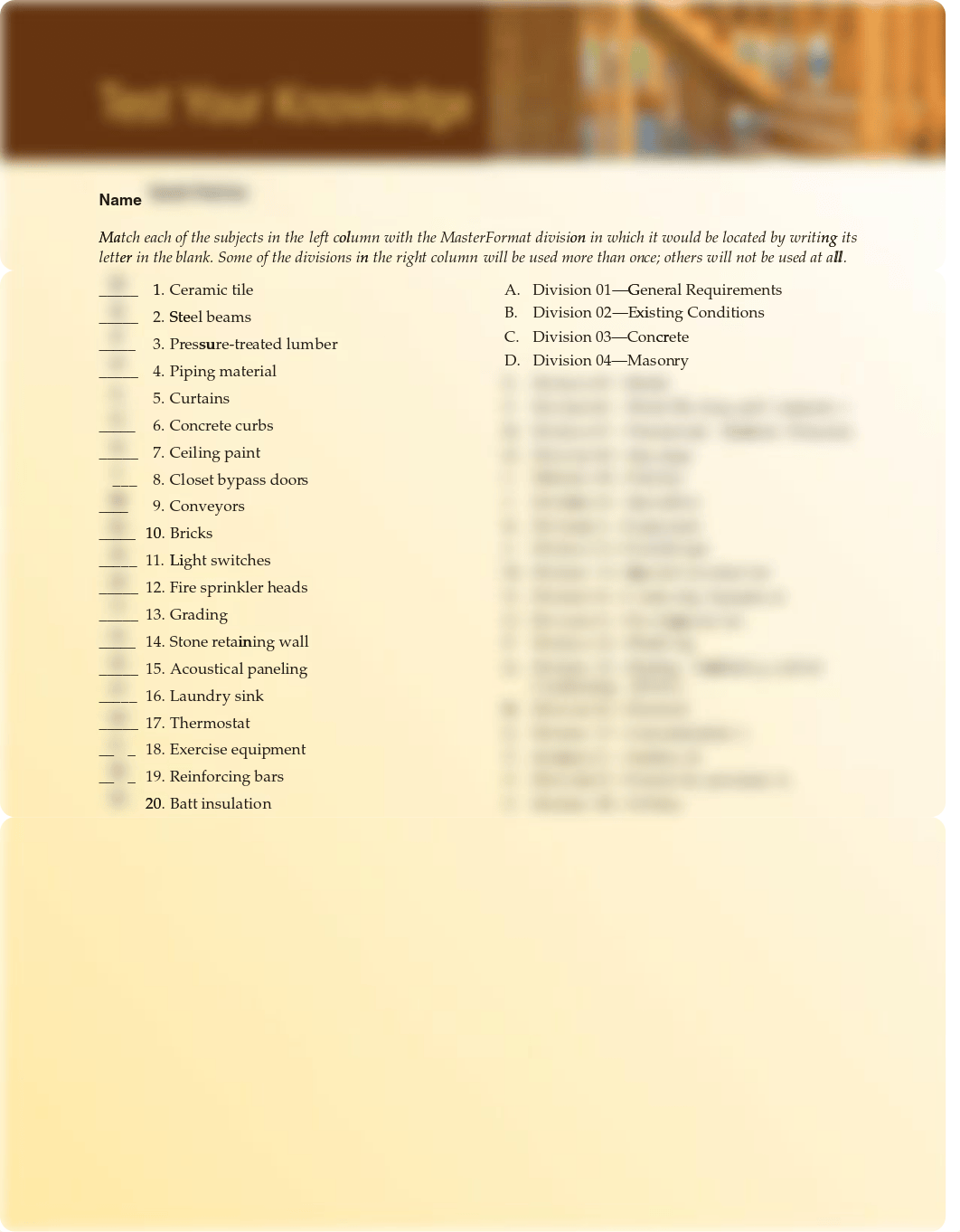 UNIT 06 = Specifications and Materials - Test Your Knowledge - Sarah Mathes.pdf_doowq8l5kfs_page1